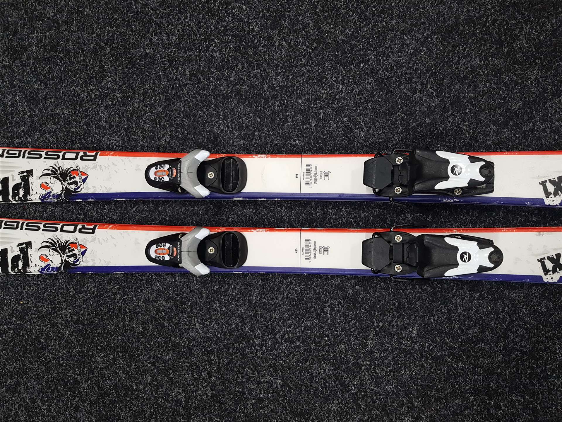 Použité detské lyže ROSSIGNOL PRO X1 + viazanie Rossignol Comp J 4,5
