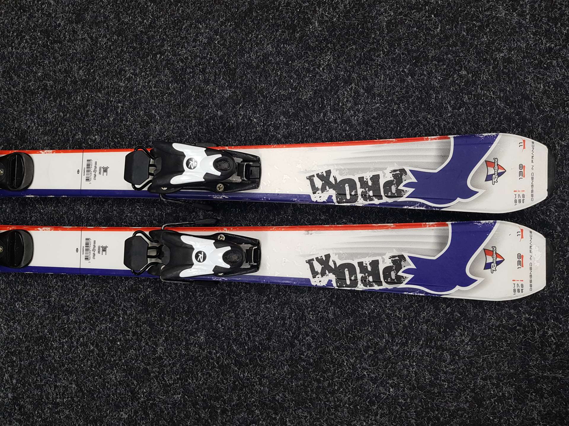Použité detské lyže ROSSIGNOL PRO X1 + viazanie Rossignol Comp J 4,5