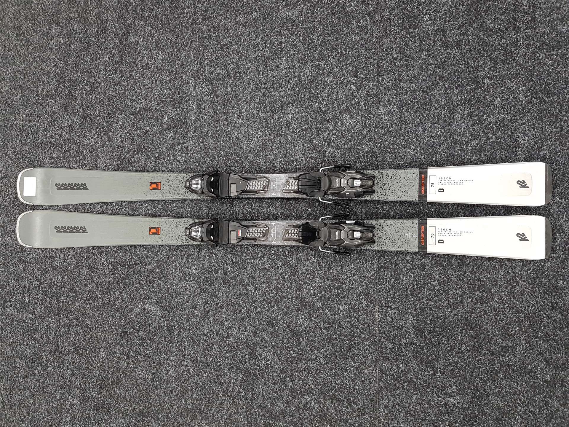 Použité lyže K2 Disruption 76 + viazanie Marker 10