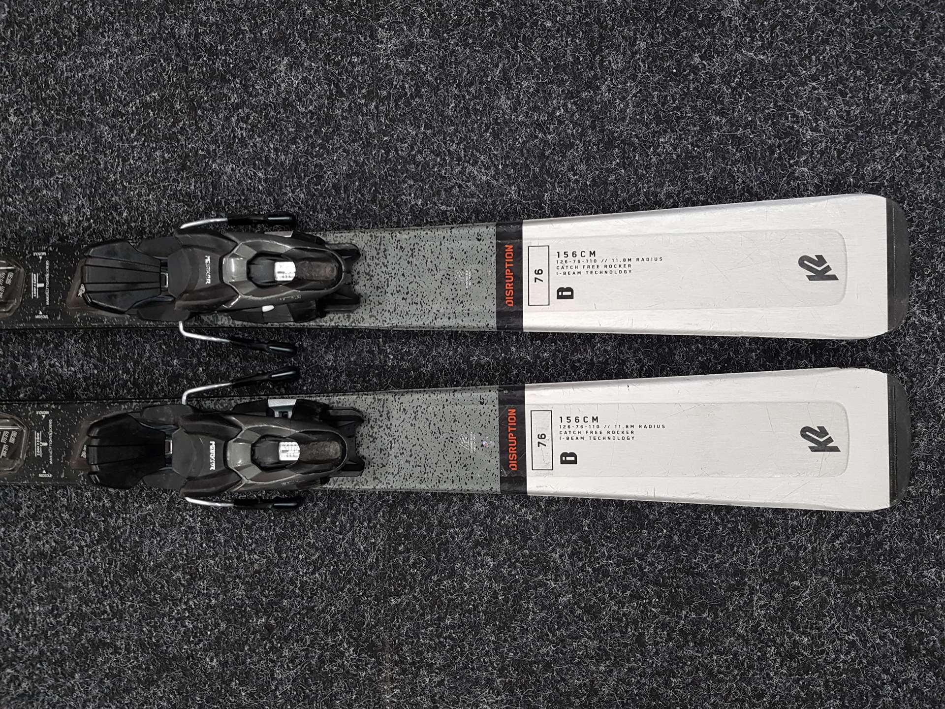 Použité lyže K2 Disruption 76 + viazanie Marker 10
