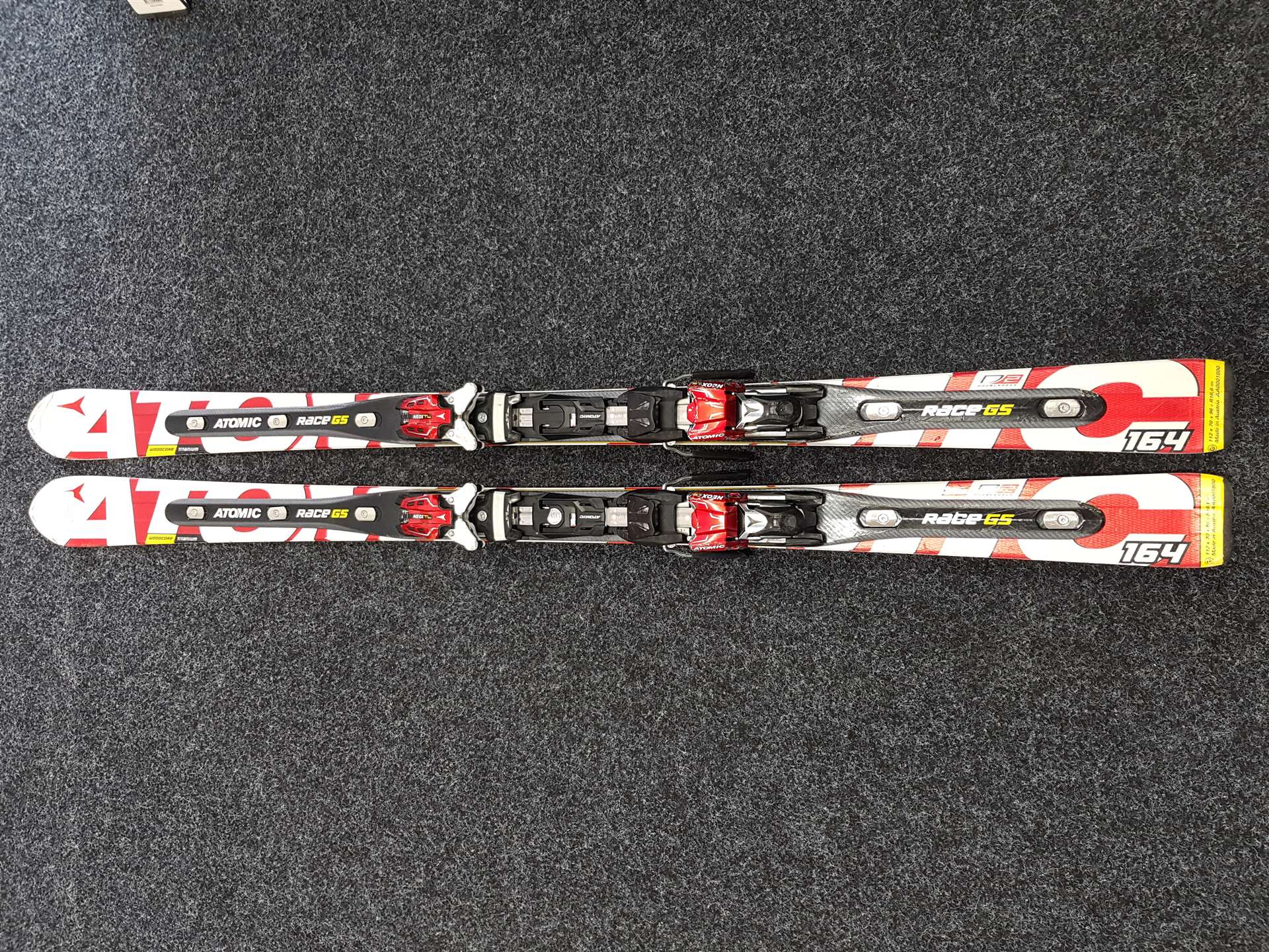 Použité lyže ATOMIC Race GS + viazanie Atomic Neox 12