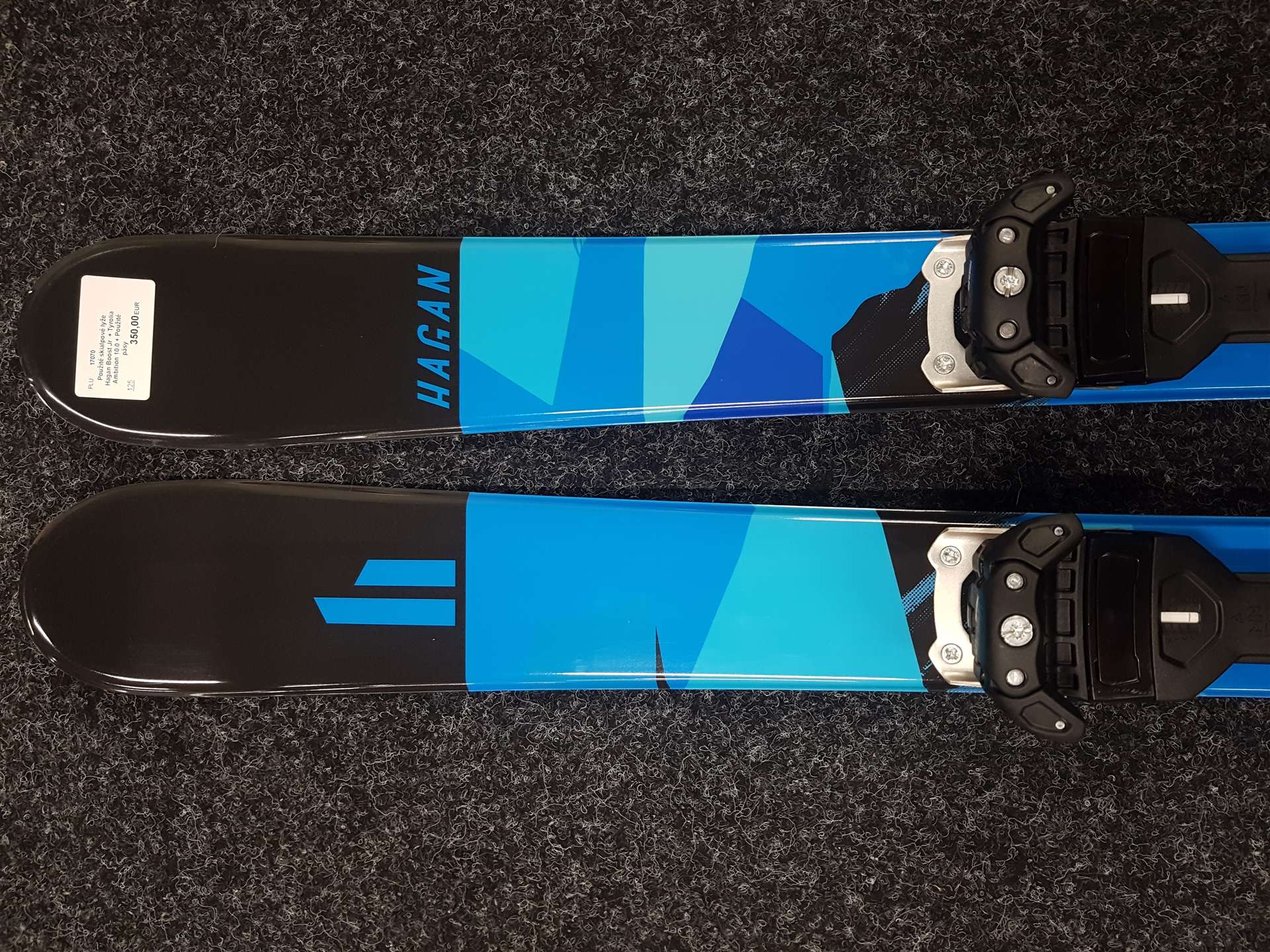 Použité skialpové lyže Hagan Boost Jr  + Tyrolia Ambition 10.0 + Použité pásy