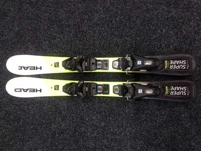 Použité detské lyže HEAD Supershape Team + viazanie Tyrolia JRS 4.5 CA