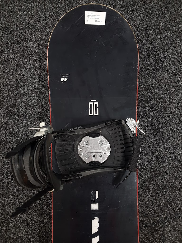 Bazárový snowboard DC Focus + viazanie Salomon SpeedFit veľkosť S/M