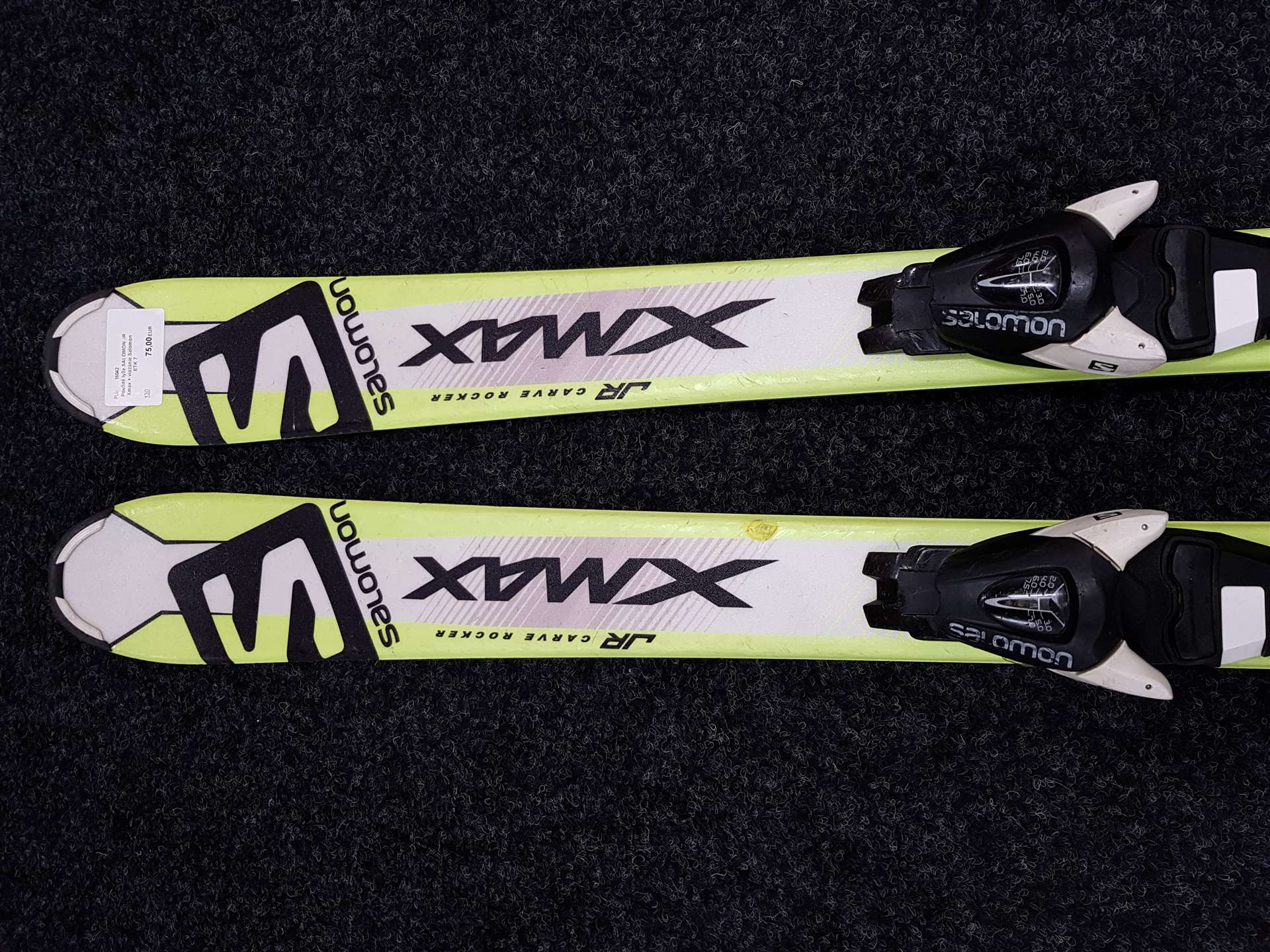 Použité lyže SALOMON JR Xmax + viazanie Salomon ETK 7