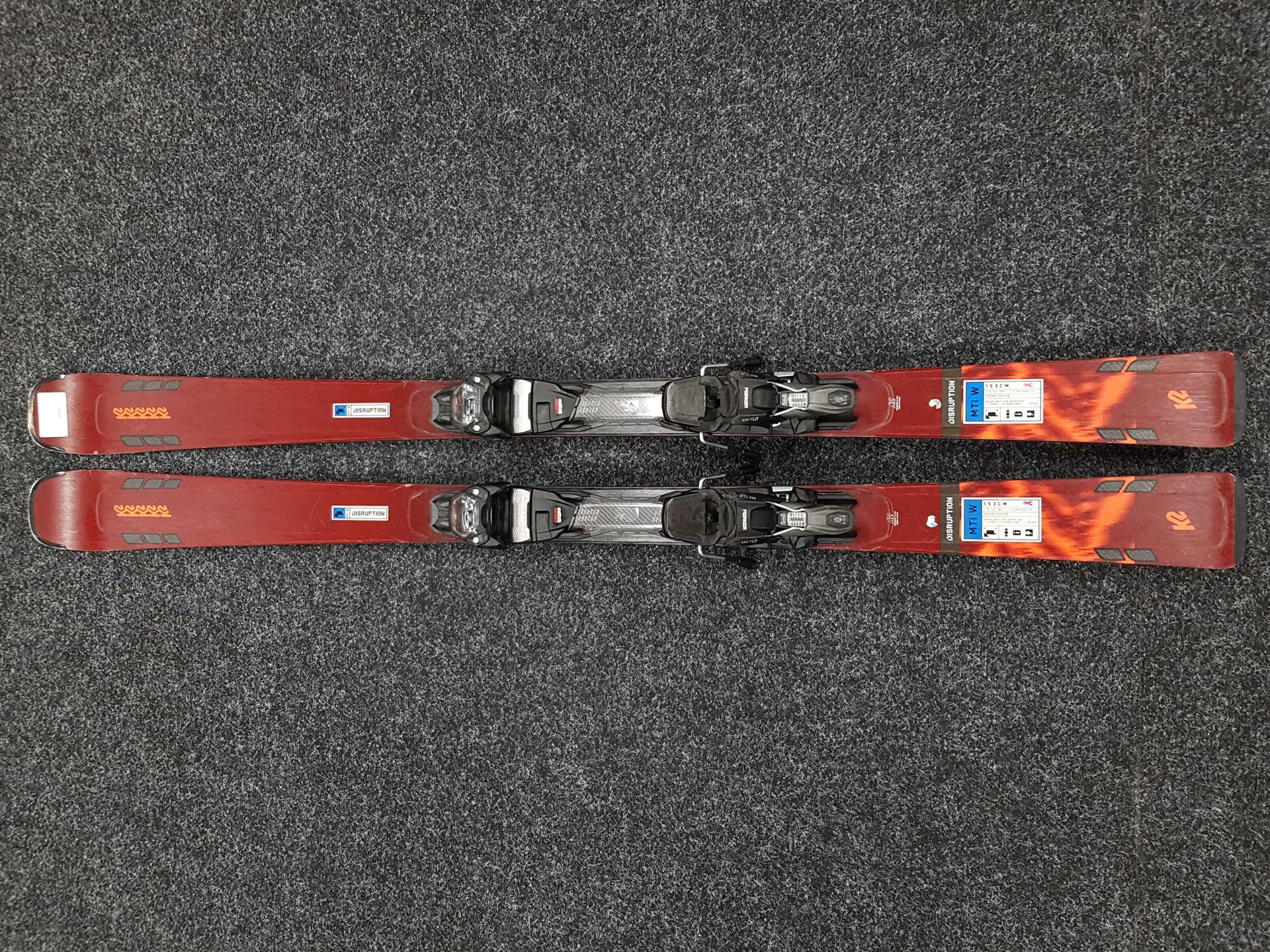 Použité lyže K2 Disruption MTi W + viazanie Marker 11