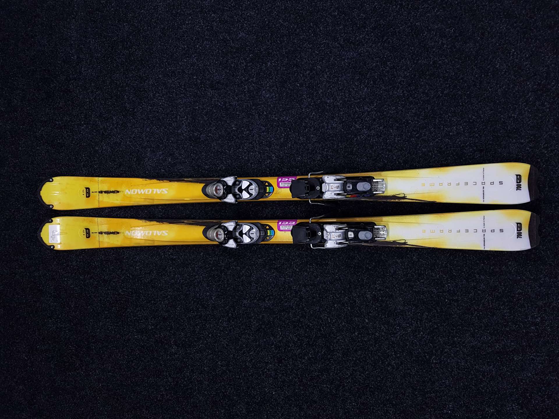 Použité lyže Salomon Sclamber 700 + viazanie Salomon S712