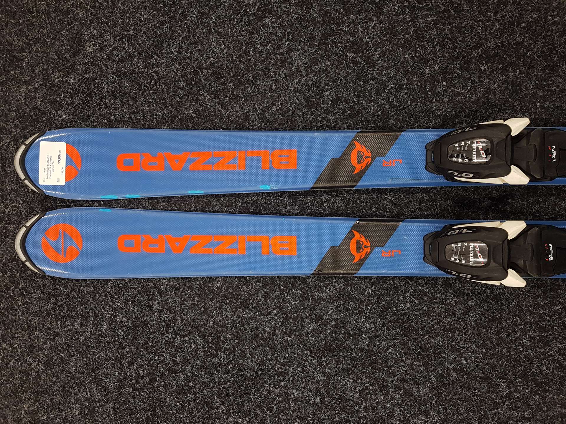 Použité lyže BLIZZARD Firebird JR + viazanie Marker 7.0
