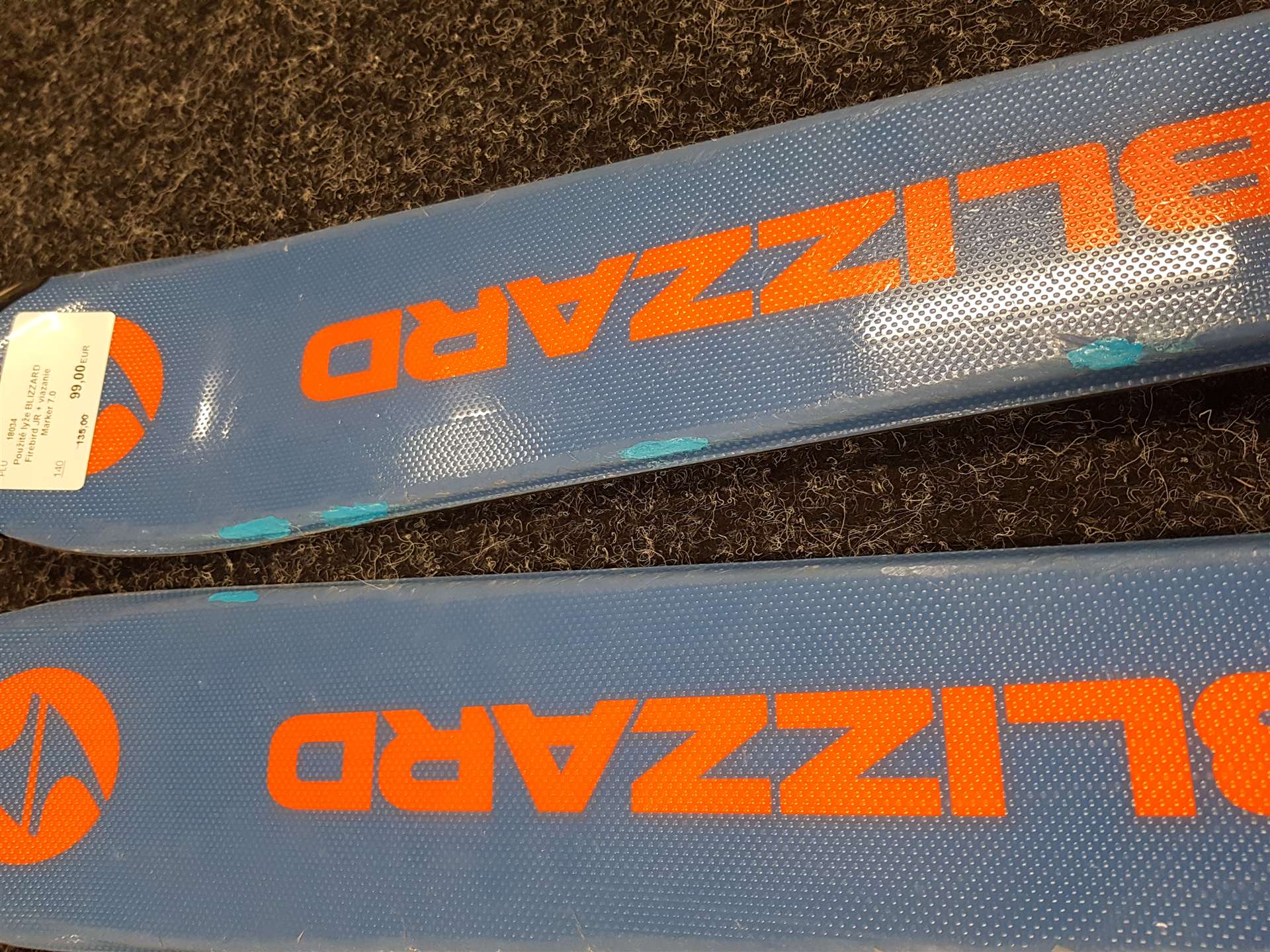 Použité lyže BLIZZARD Firebird JR + viazanie Marker 7.0
