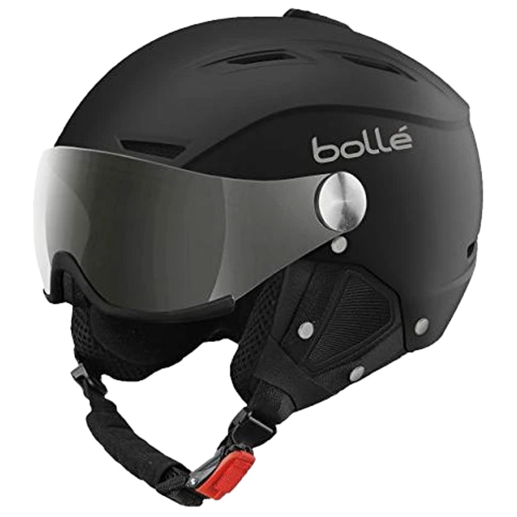 s vymeniteľným štítom S1/S3 Prilba BOLLE BACKLINE VISOR black silver matte-silver gun 