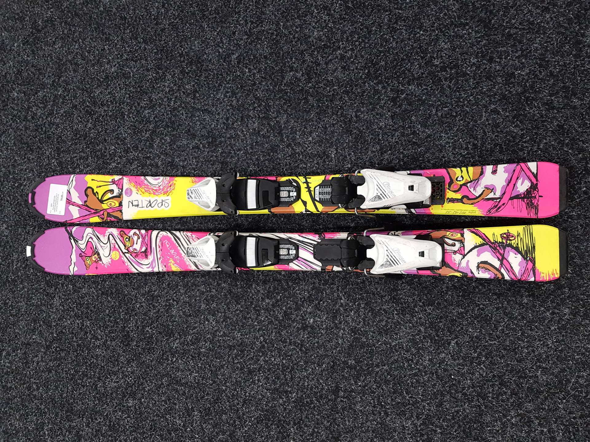 Použité detské lyže SPORTEN Bugaboo Girl + viazanie Tyrolia SLR 4.5