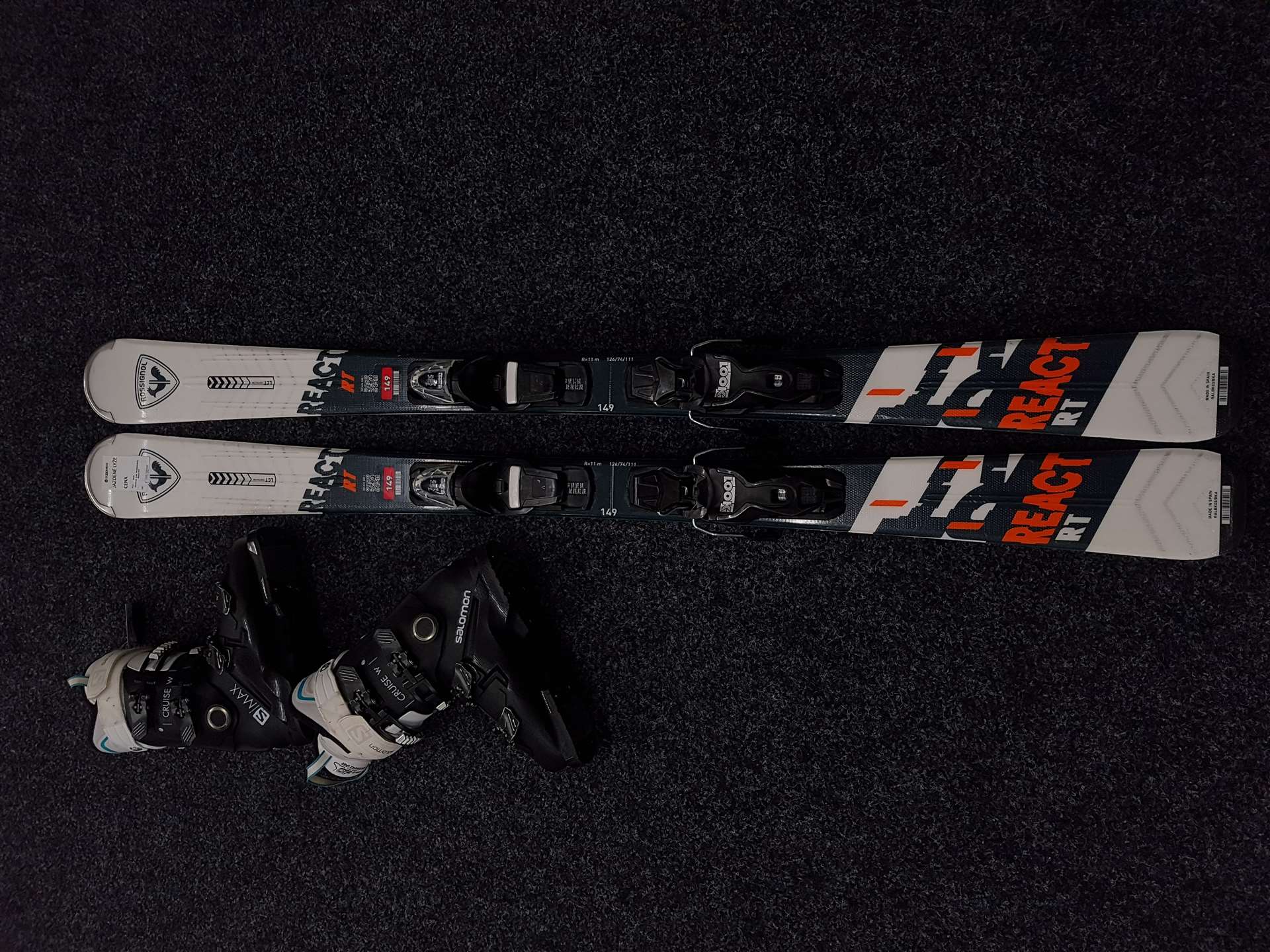 Bazaar Ski ROSSIGNOL React RT + Skischuhe SALOMON S MAX CRUISE