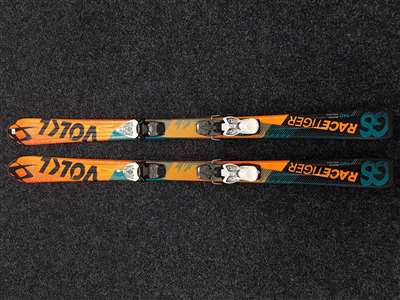 Použité lyže VOLKL Racetiger GS + viazanie Marker 4,5