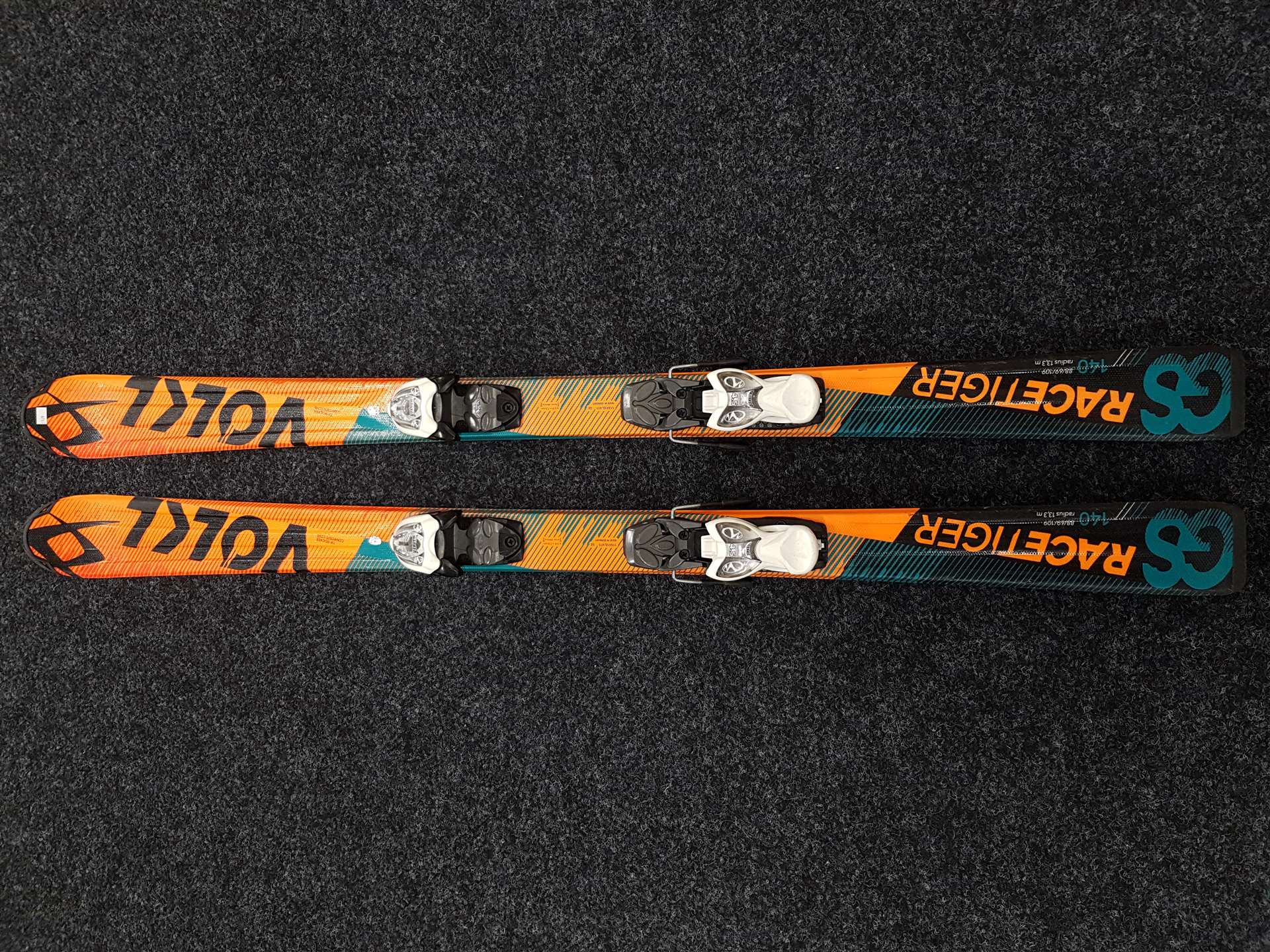 Použité lyže VOLKL Racetiger GS + viazanie Marker 4,5