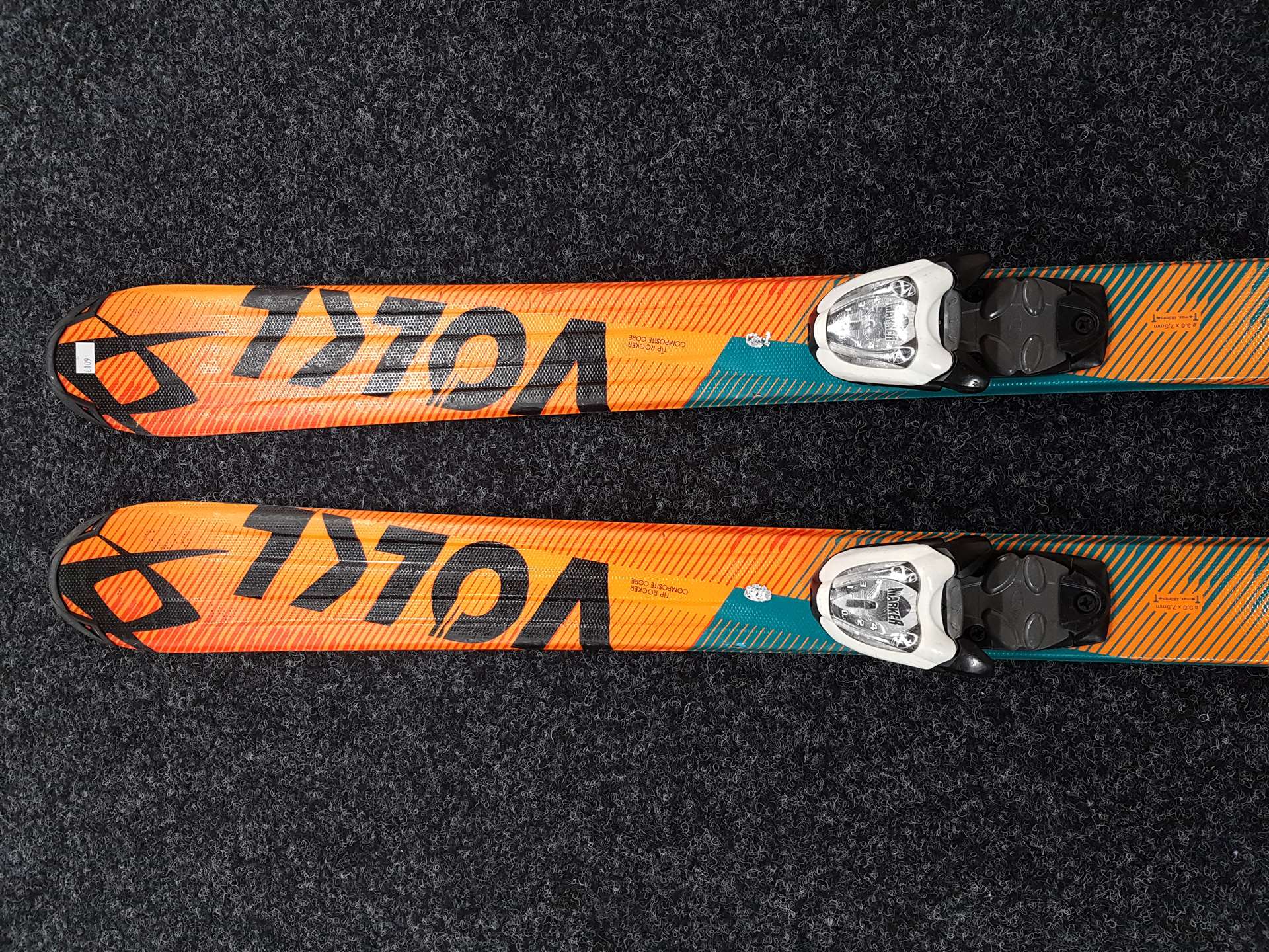 Použité lyže VOLKL Racetiger GS + viazanie Marker 4,5