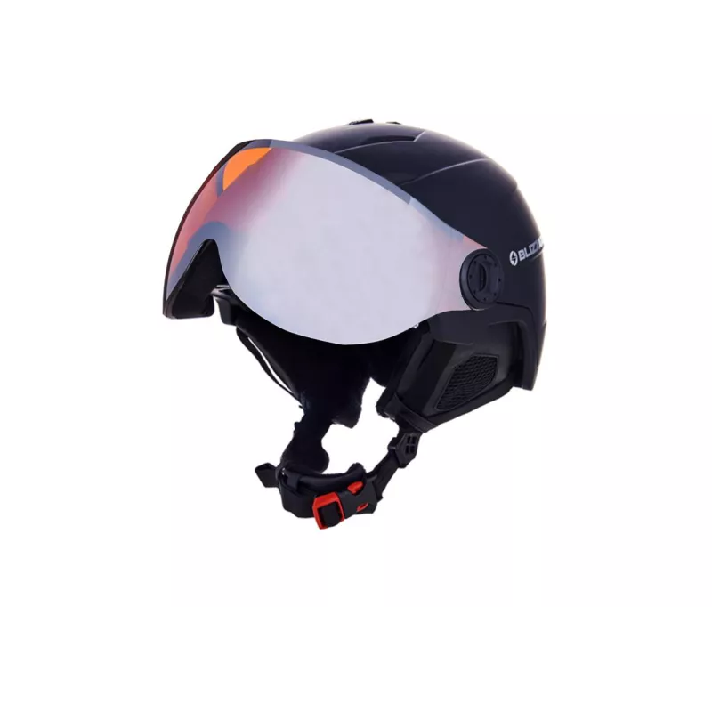 Helma BLIZZARD Double Visor black matt/orange