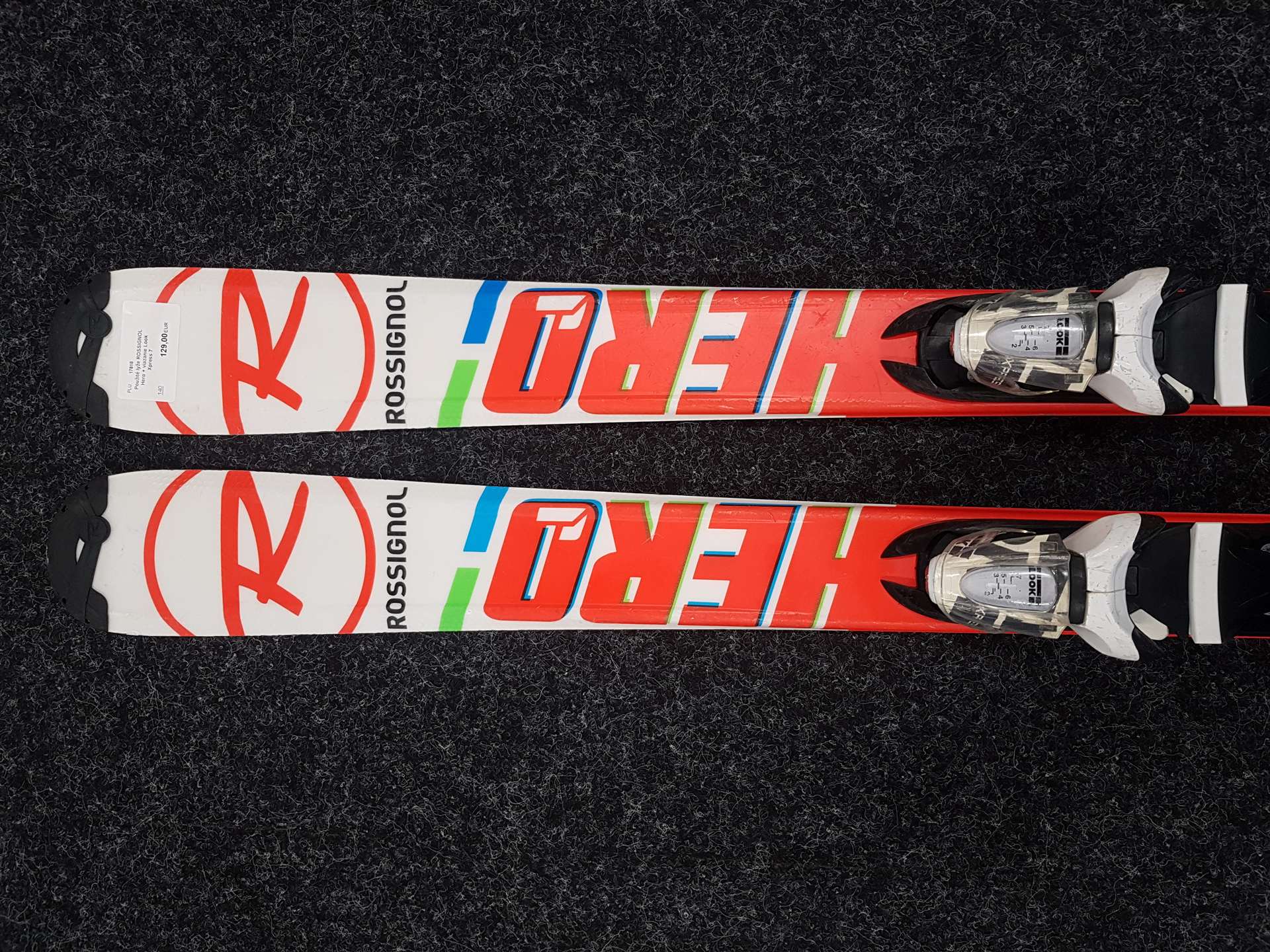 Použité lyže ROSSIGNOL Hero + viazanie Look Xpress 7