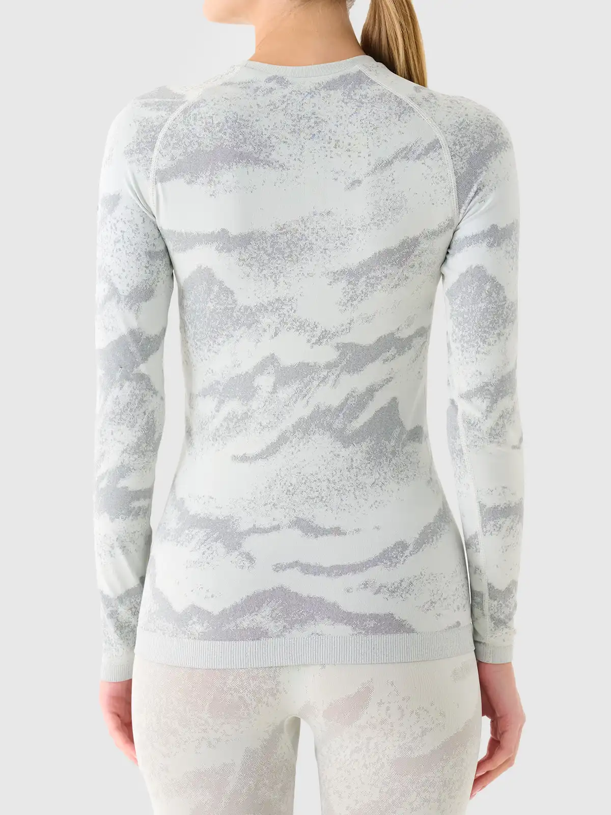 Dámske termoprádlo F208 OFF WHITE ALLOVER vrchný diel