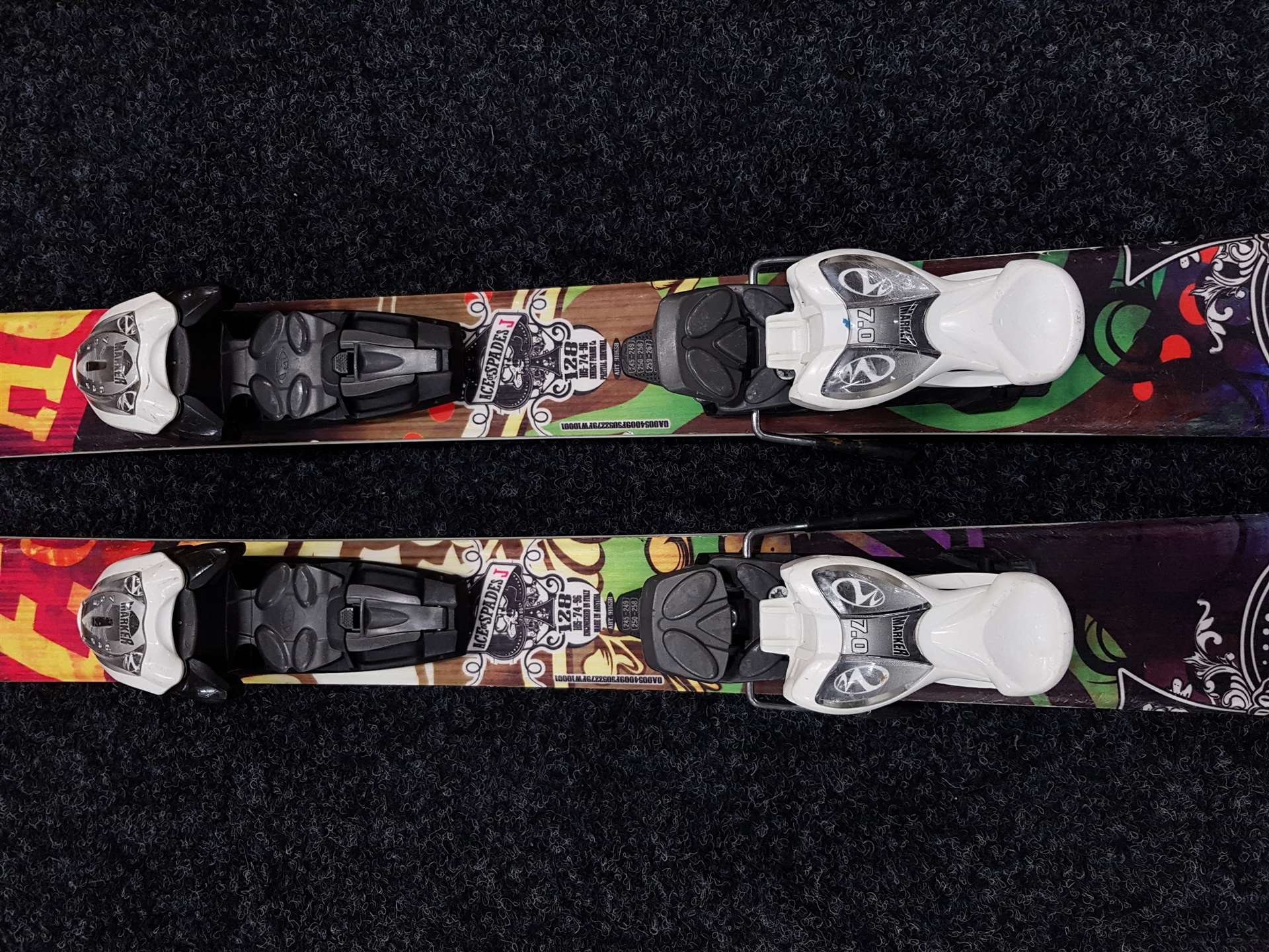 Použité freestyle lyže NORDICA Ace of Spades J +  viazanie Marker 7.0
