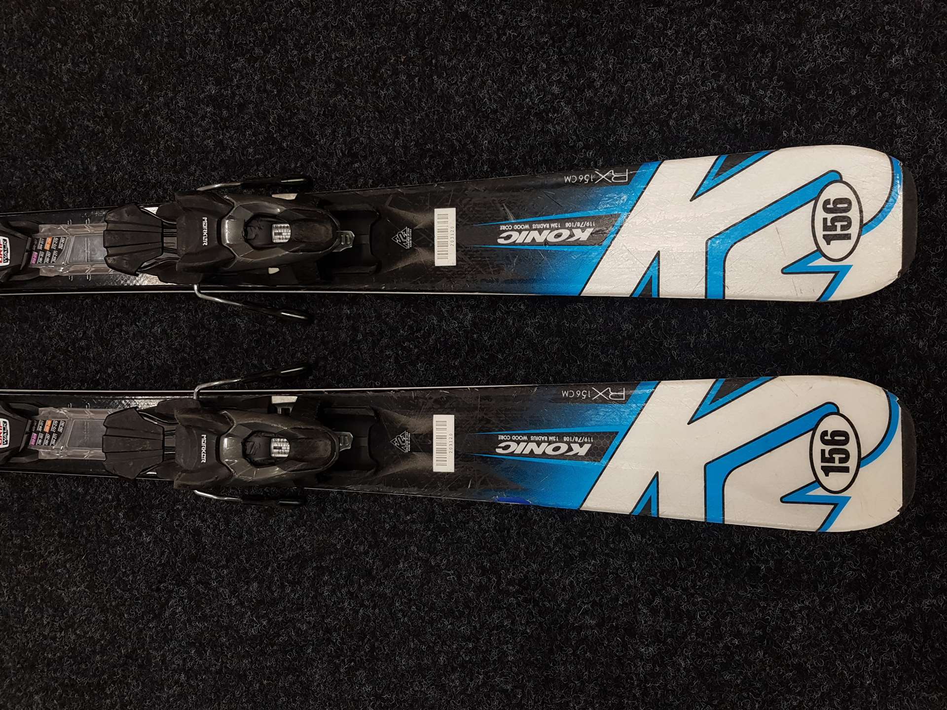 Použité lyže K2 Konic + viazanie Marker M3 10