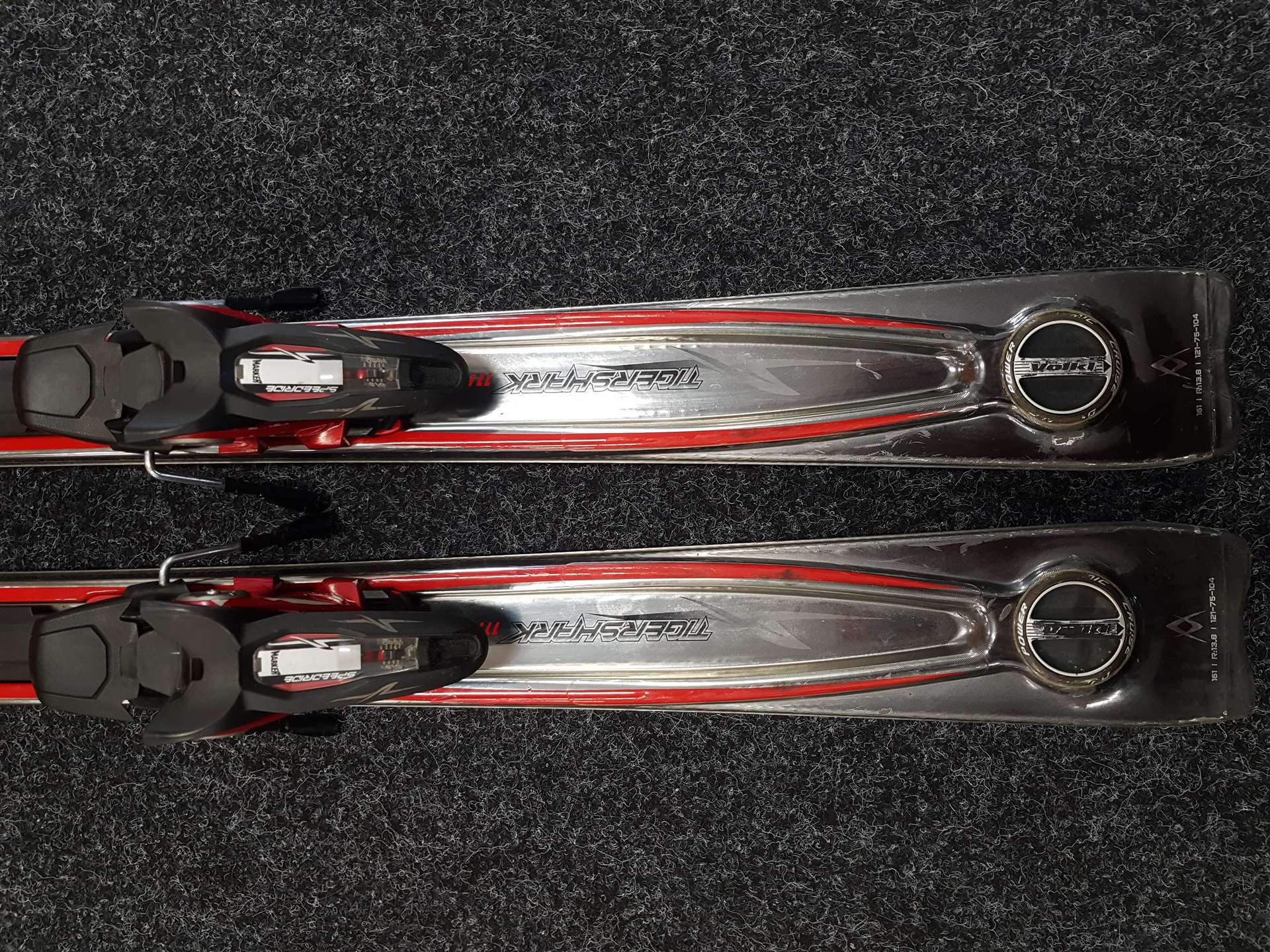 Použité lyže VOLKL TIGERSHARK 11FT + viazanie Marker SPEEDRIDE