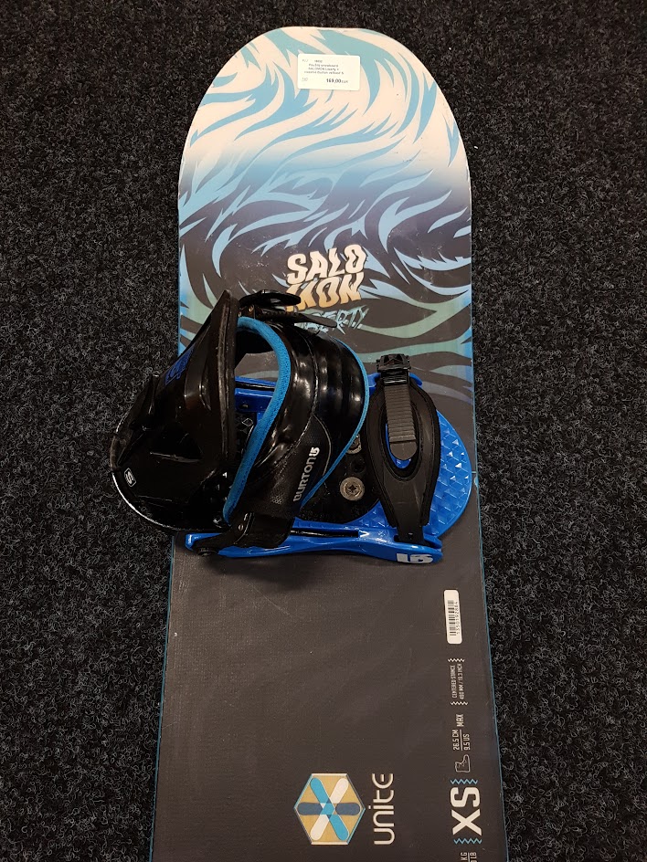 Použitý snowboard SALOMON Liberty + viazanie Burton veľkosť S