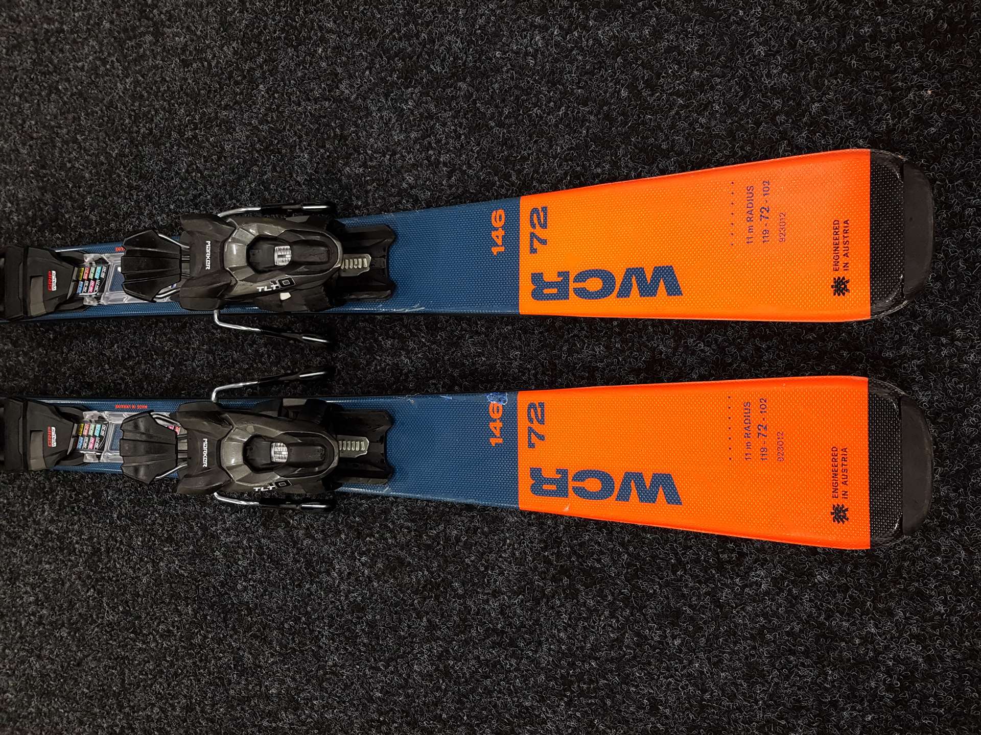 Použité lyže BLIZZARD WCR 72 +  viazanie Marker 10 TLT