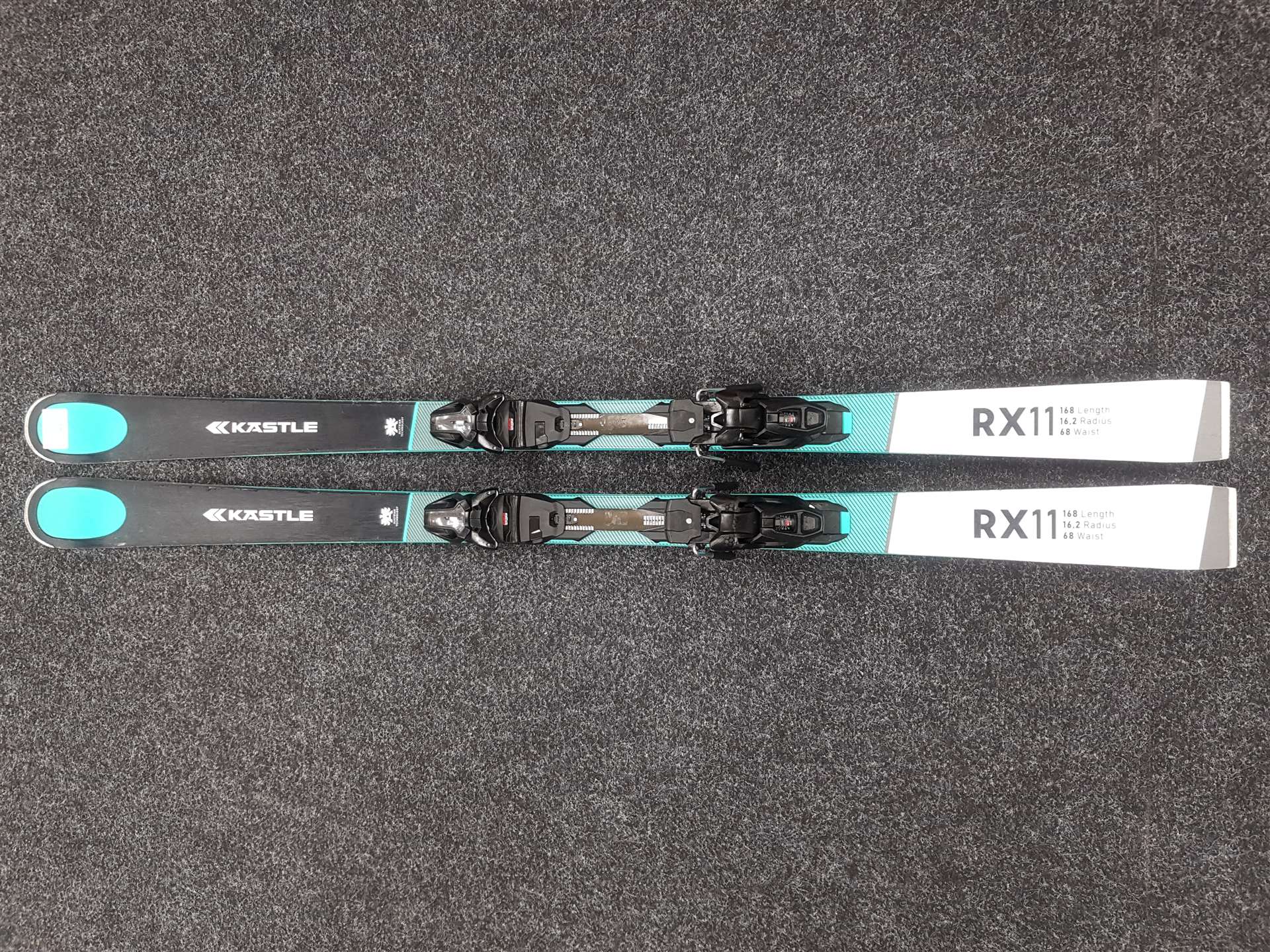 Použité lyže KASTLE RX 11 + viazanie Kastle 12