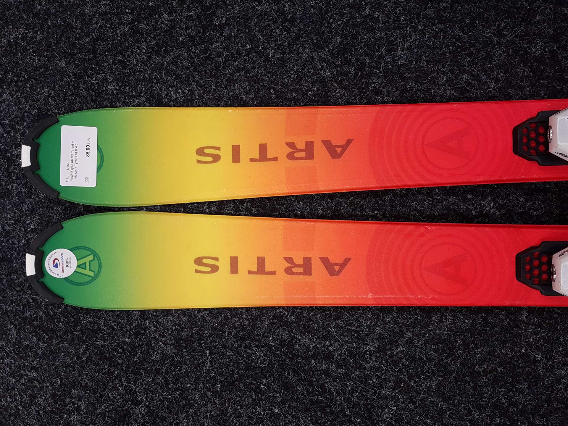 Použité lyže ARTIS Talent + viazanie Tyrolia SLR 4,5