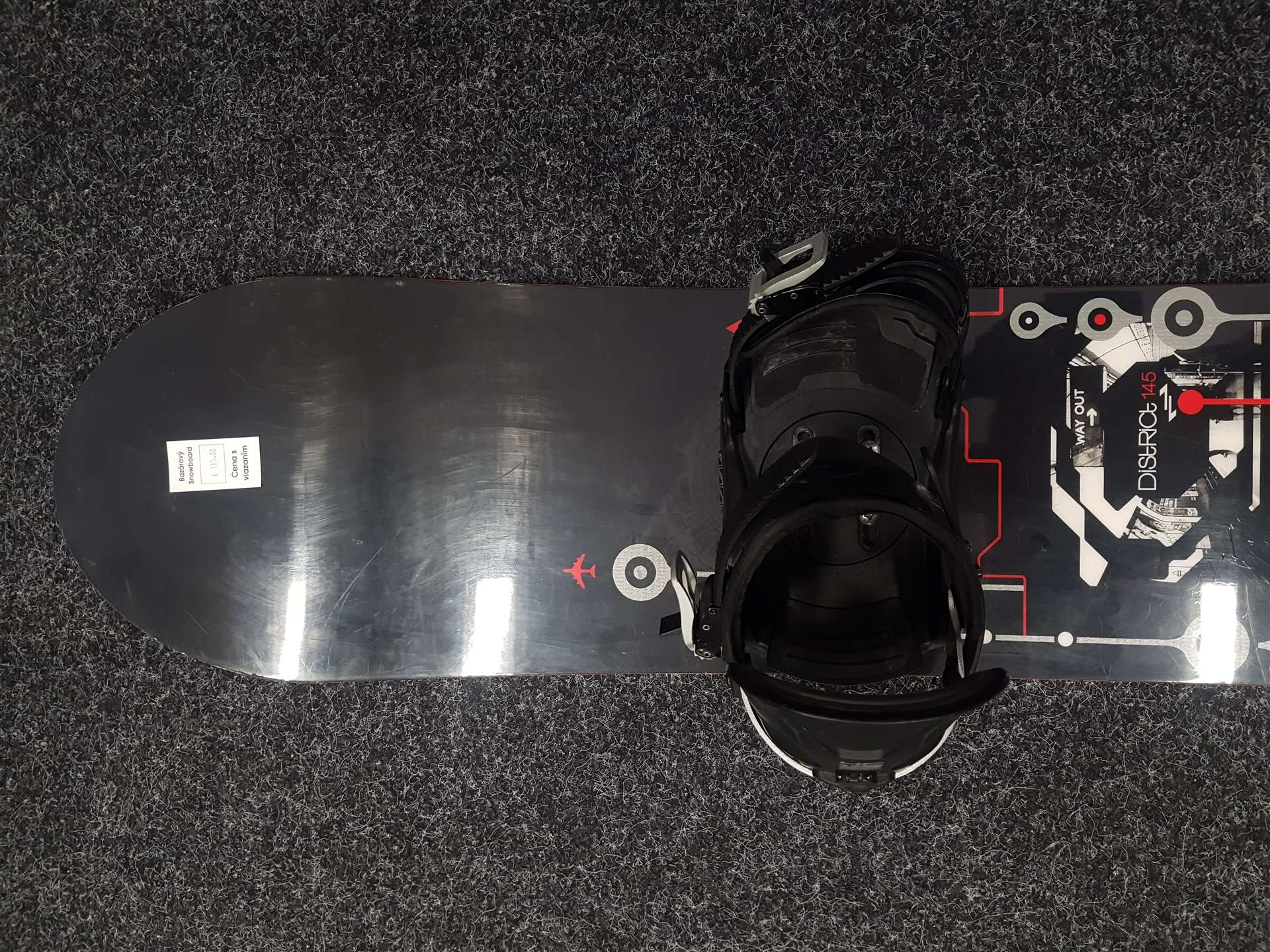 Gebrauchtes Rossignol District Snowboard + Hc Fifty Bindungen Größe M/L