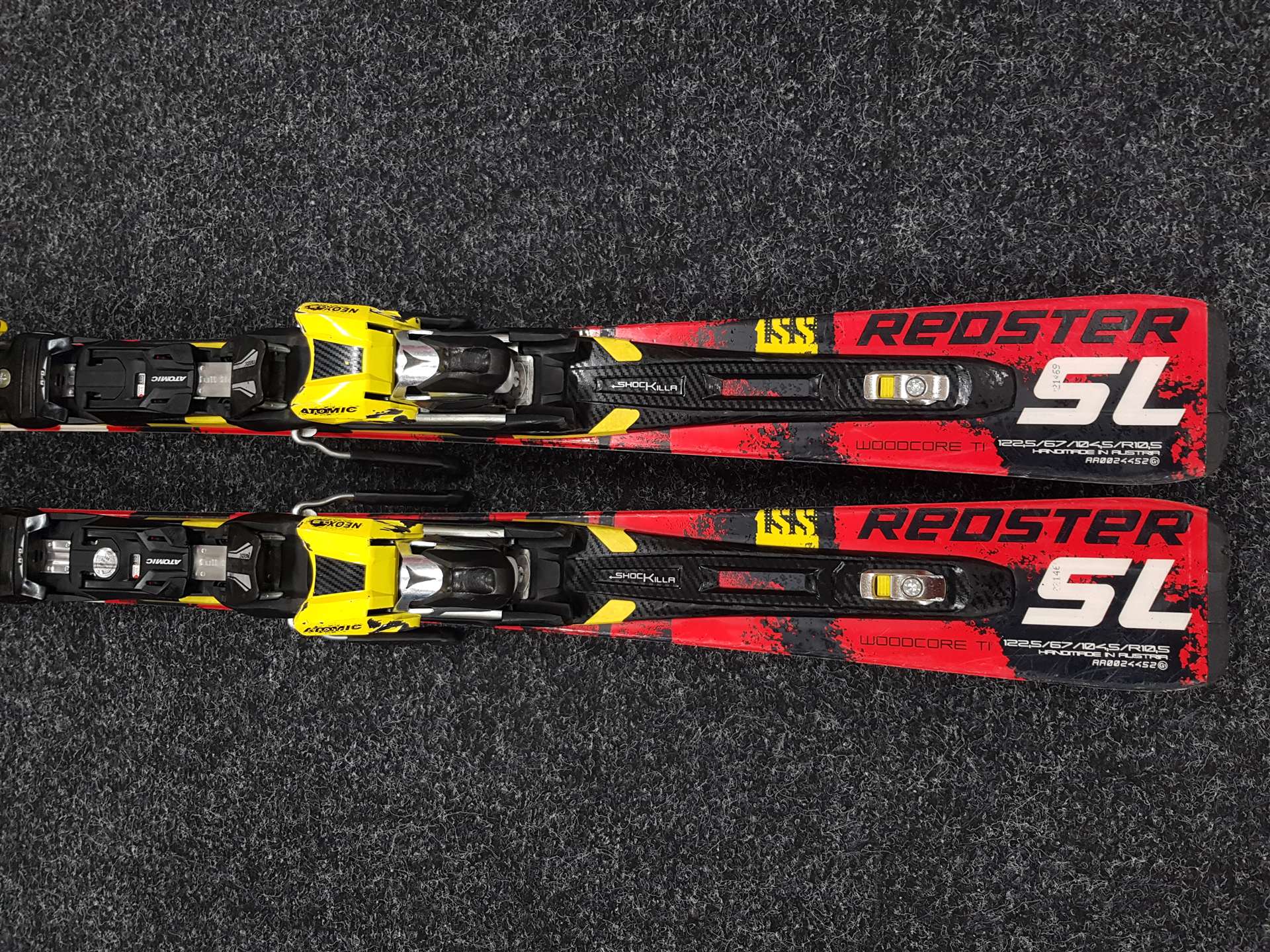 Použité lyže ATOMIC Redster SL + viazanie Atomic Neox 12