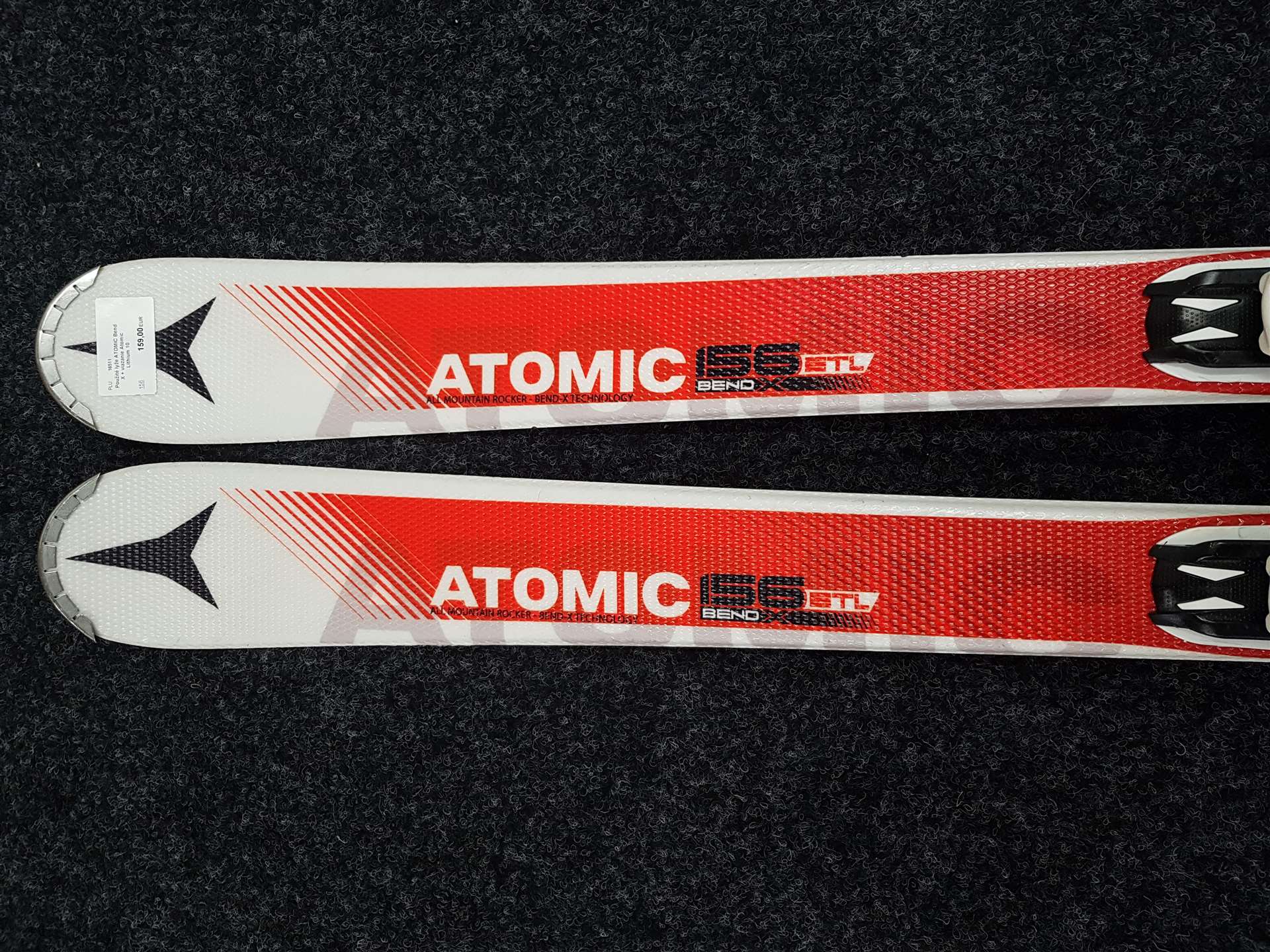 Použité lyže ATOMIC Bend X + viazanie Atomic Lithium 10