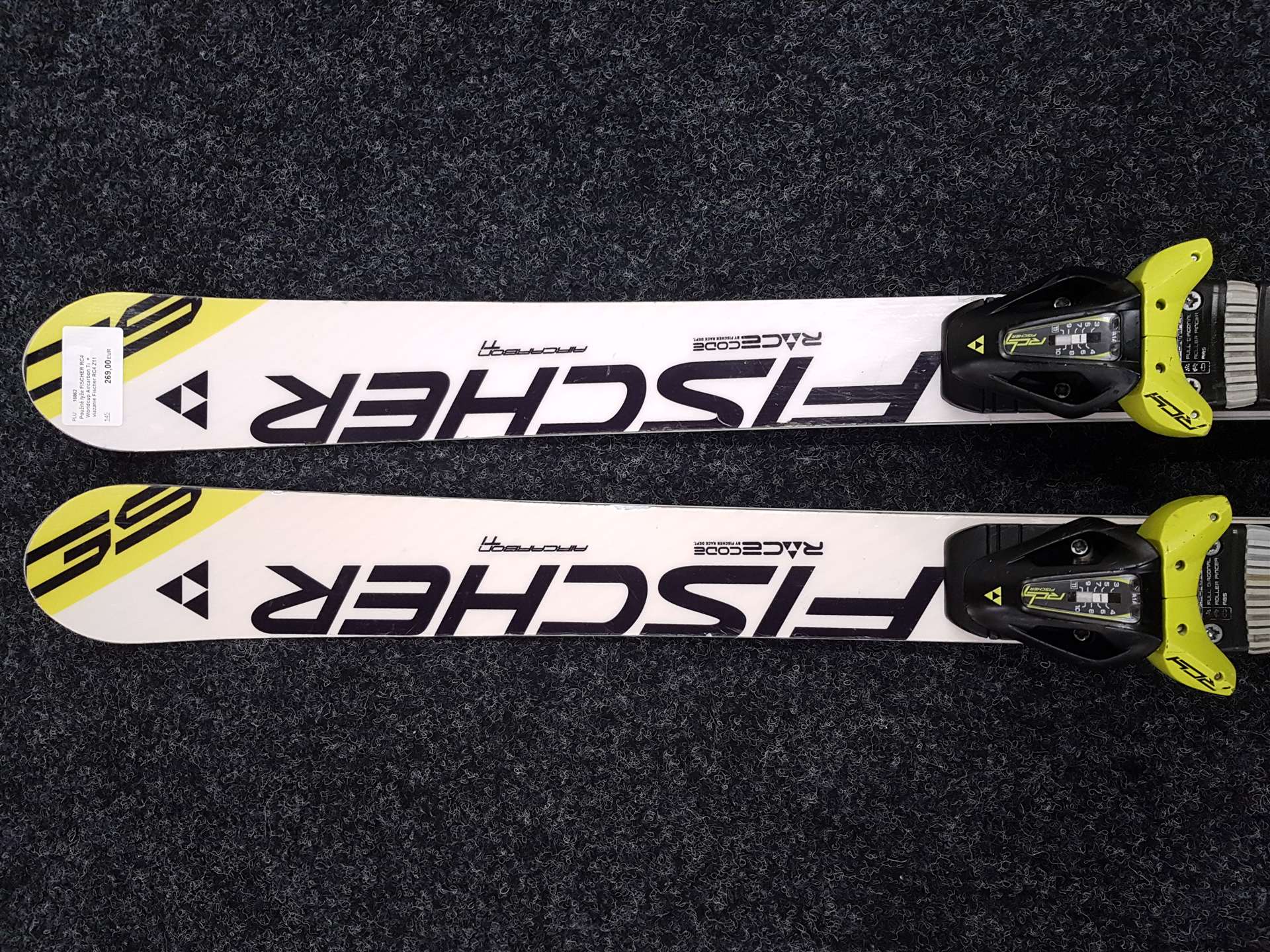 Použité lyže FISCHER RC4 Worldcup Aircarbon Ti  + viazanie Fischer RC4 Z11