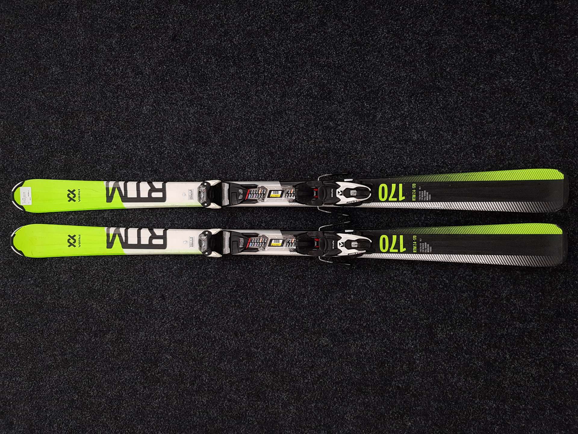 Použité lyže VOLKL RTM 7.4 + viazanie Marker FDT 10