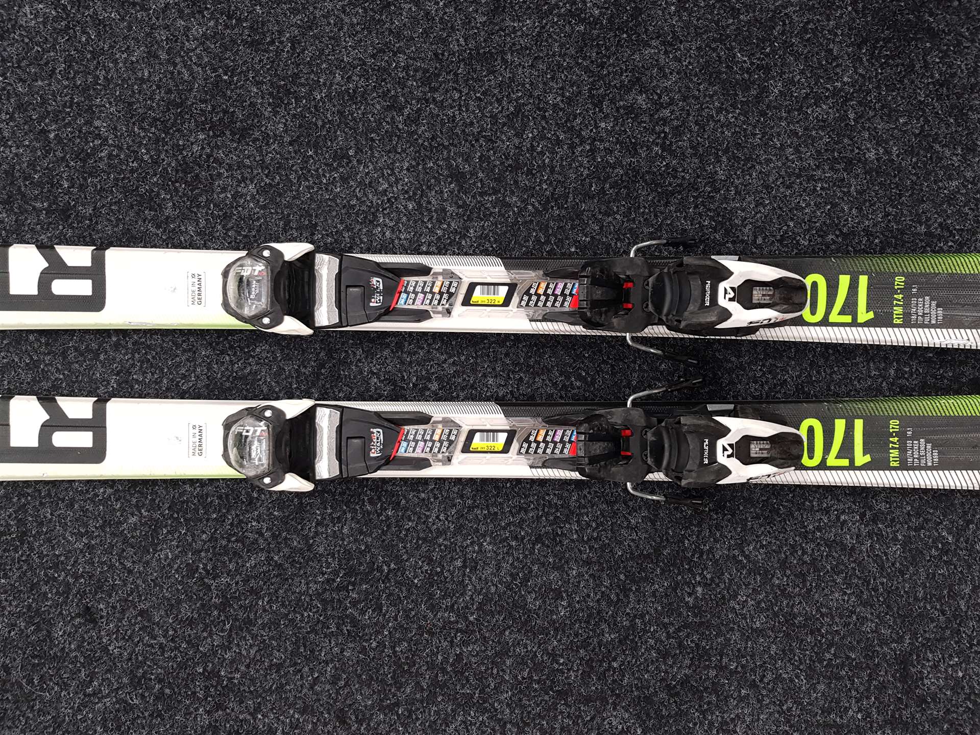 Použité lyže VOLKL RTM 7.4 + viazanie Marker FDT 10