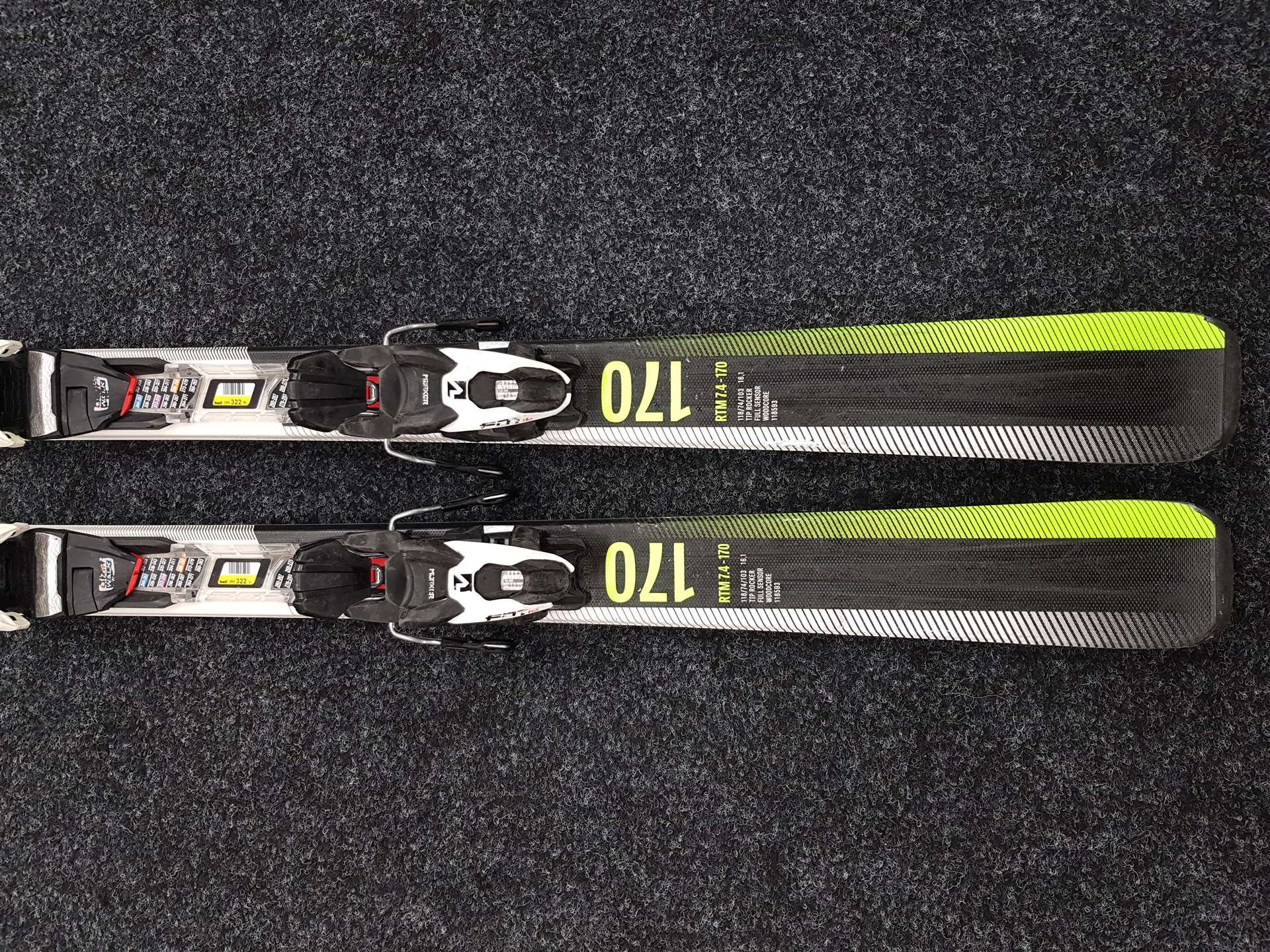 Použité lyže VOLKL RTM 7.4 + viazanie Marker FDT 10