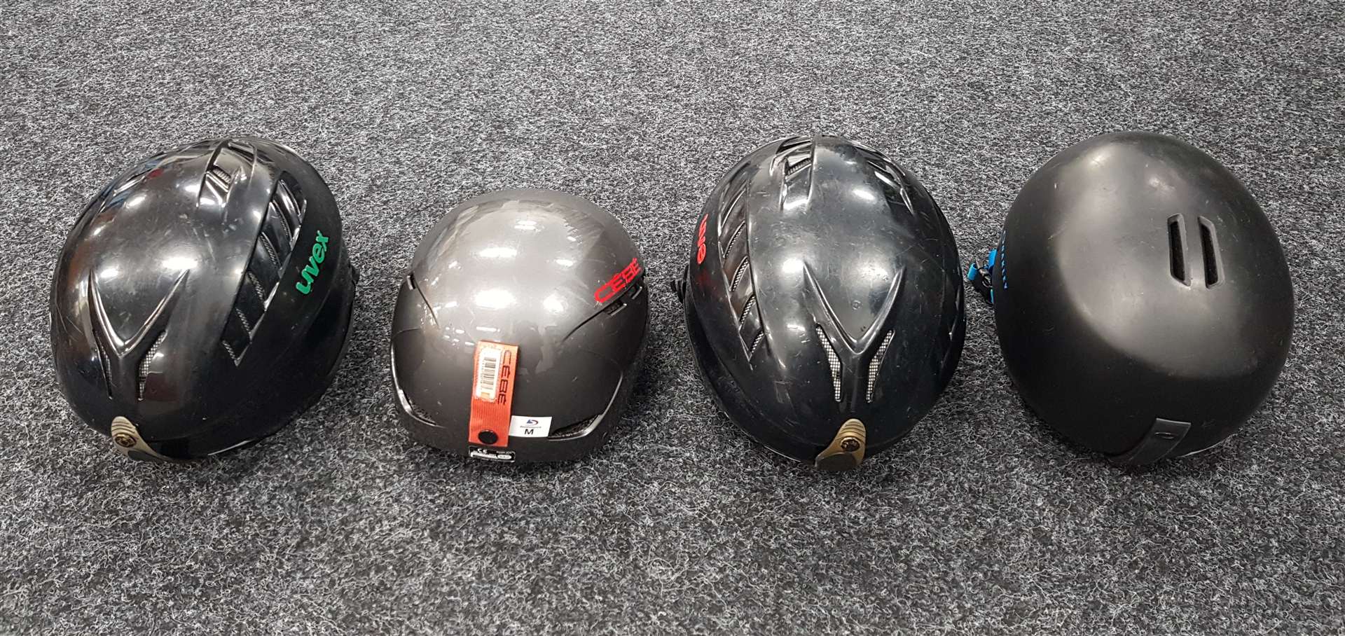 Použité prilby Mix 16 ks (XS-XL)