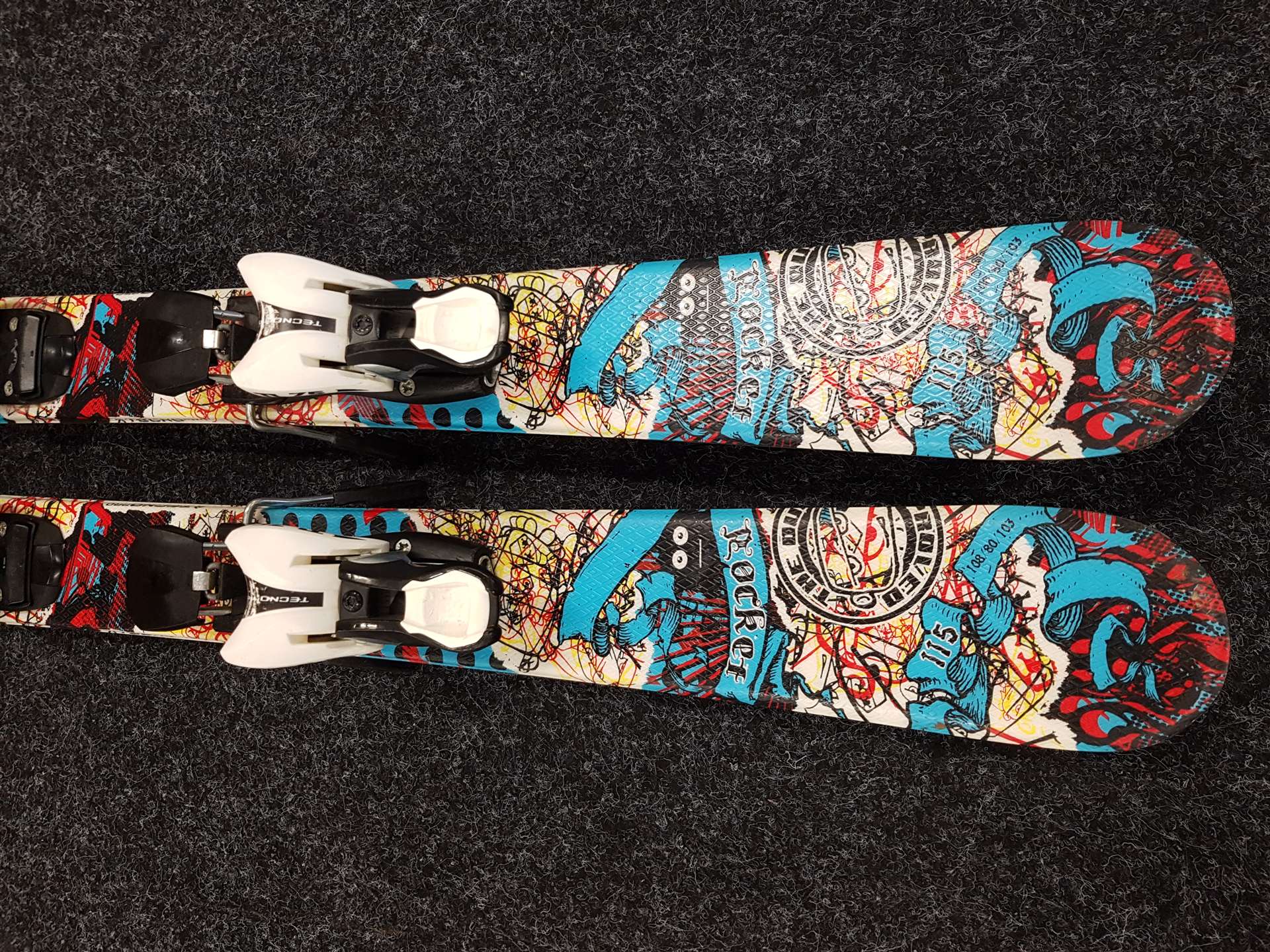 Použité freestyle lyže TECNOPRO Rocket + viazanie Tecnopro 7,5