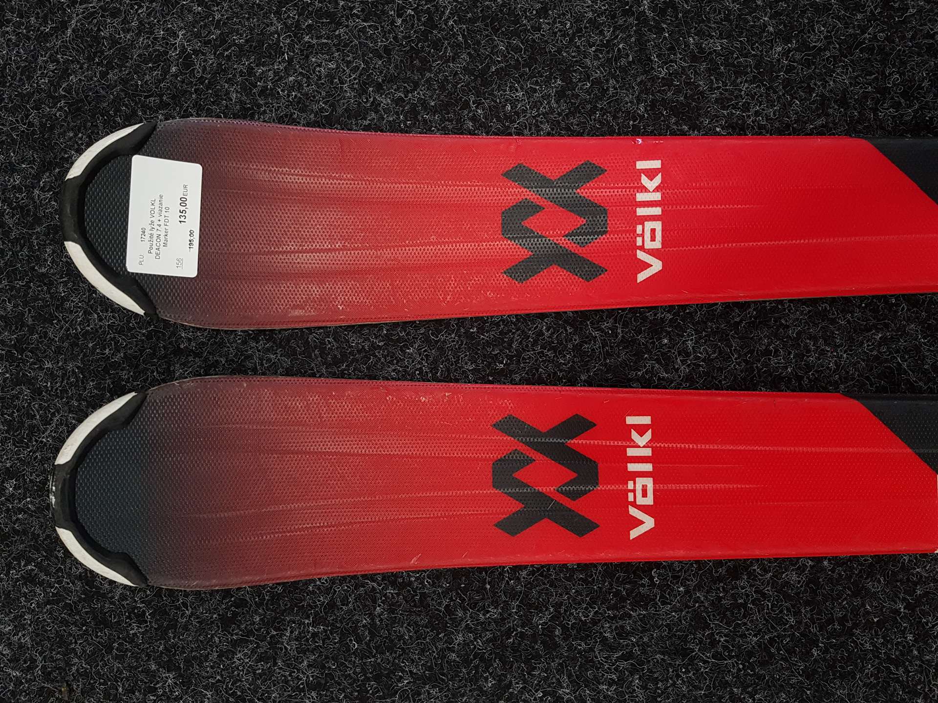 Použité lyže VOLKL DEACON 7.4 + viazanie Marker FDT 10