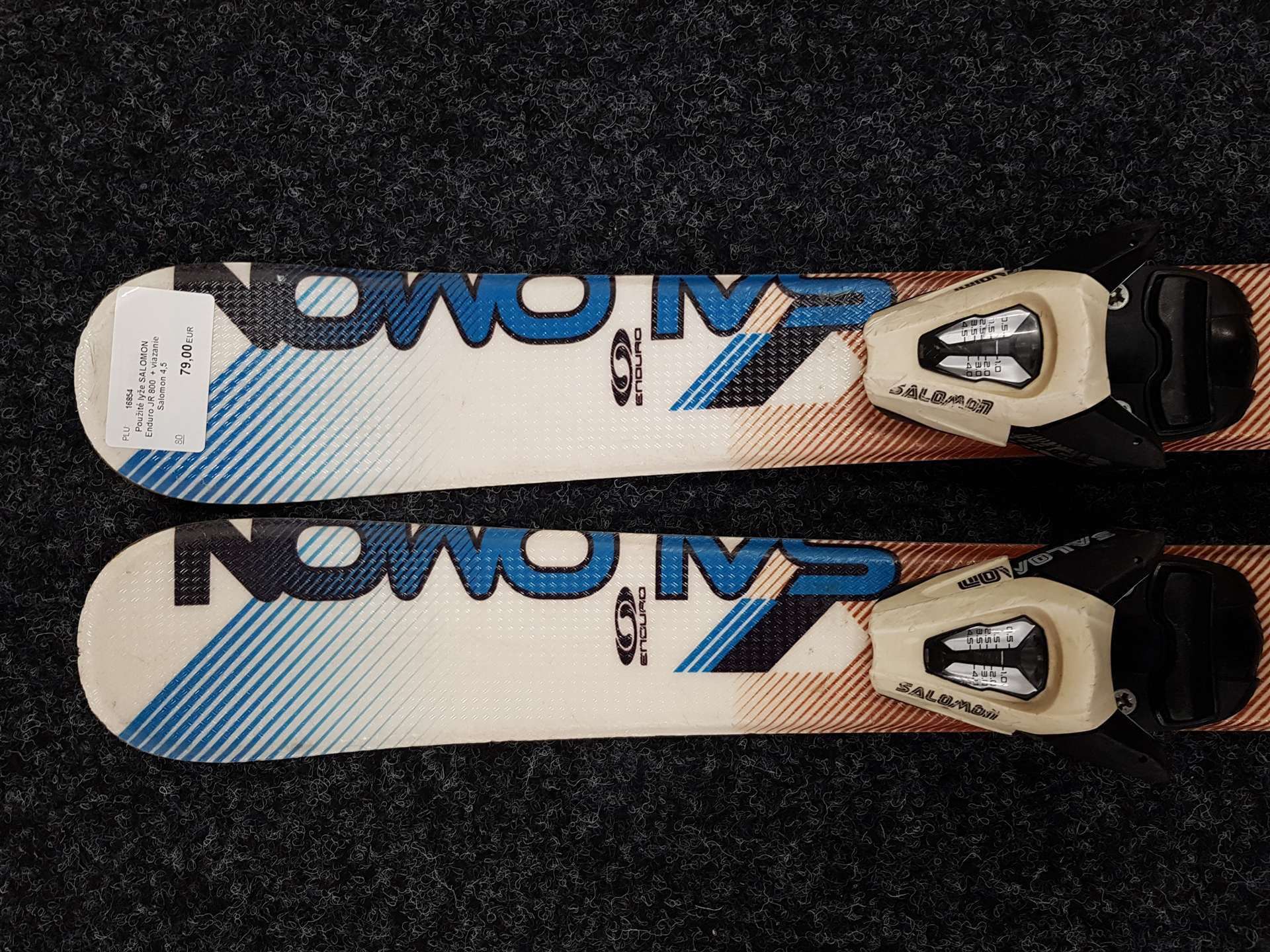 Použité lyže SALOMON Enduro JR 800  + viazanie Salomon 4,5