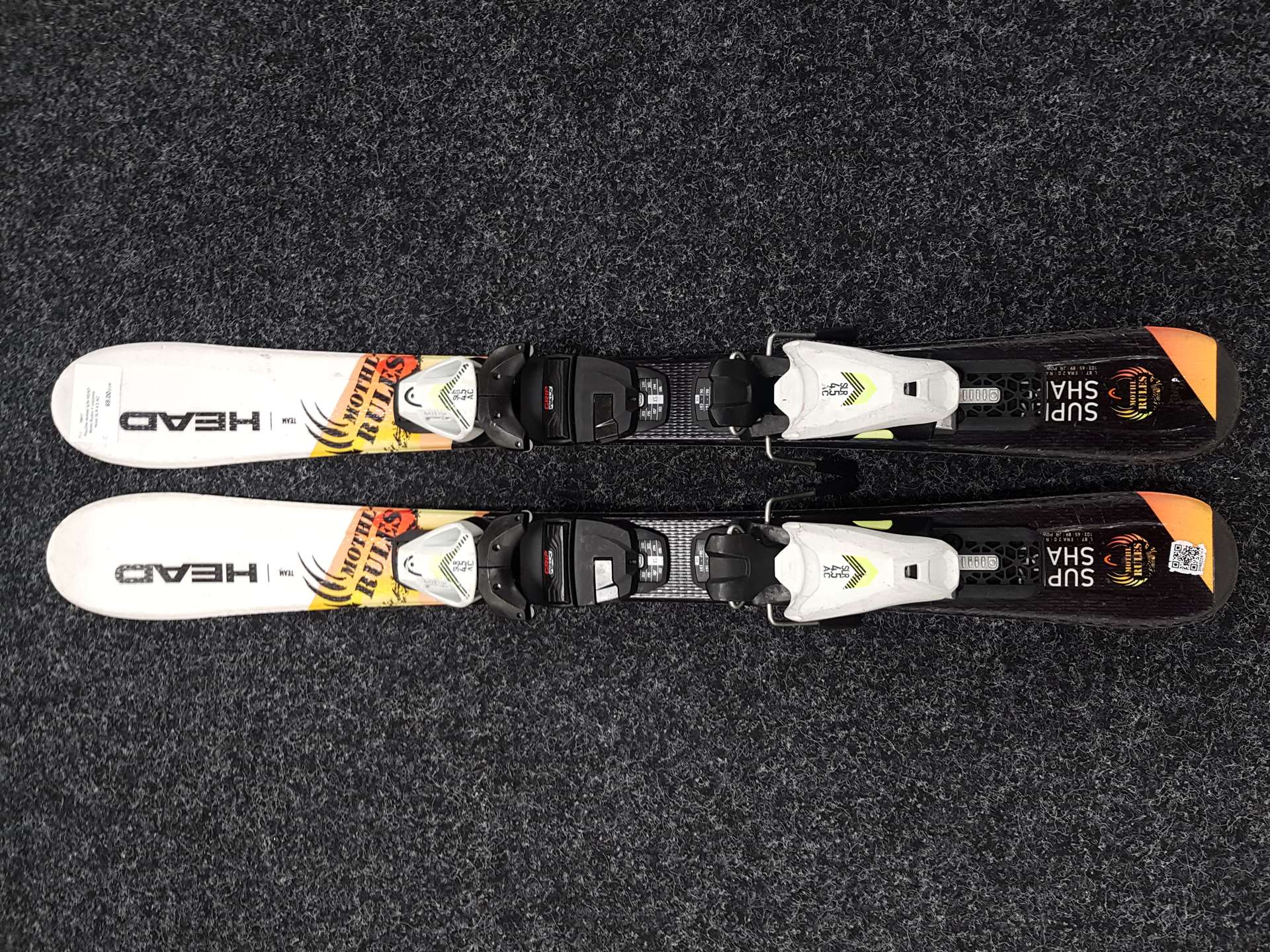 Použité detské lyže HEAD Mothl Rules + viazanie Head SLR 4.5 AC
