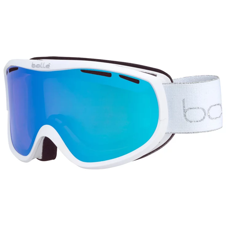 Lyžiarske okuliare Bollé SIERRA White & Silver Shiny - Azure Cat 2