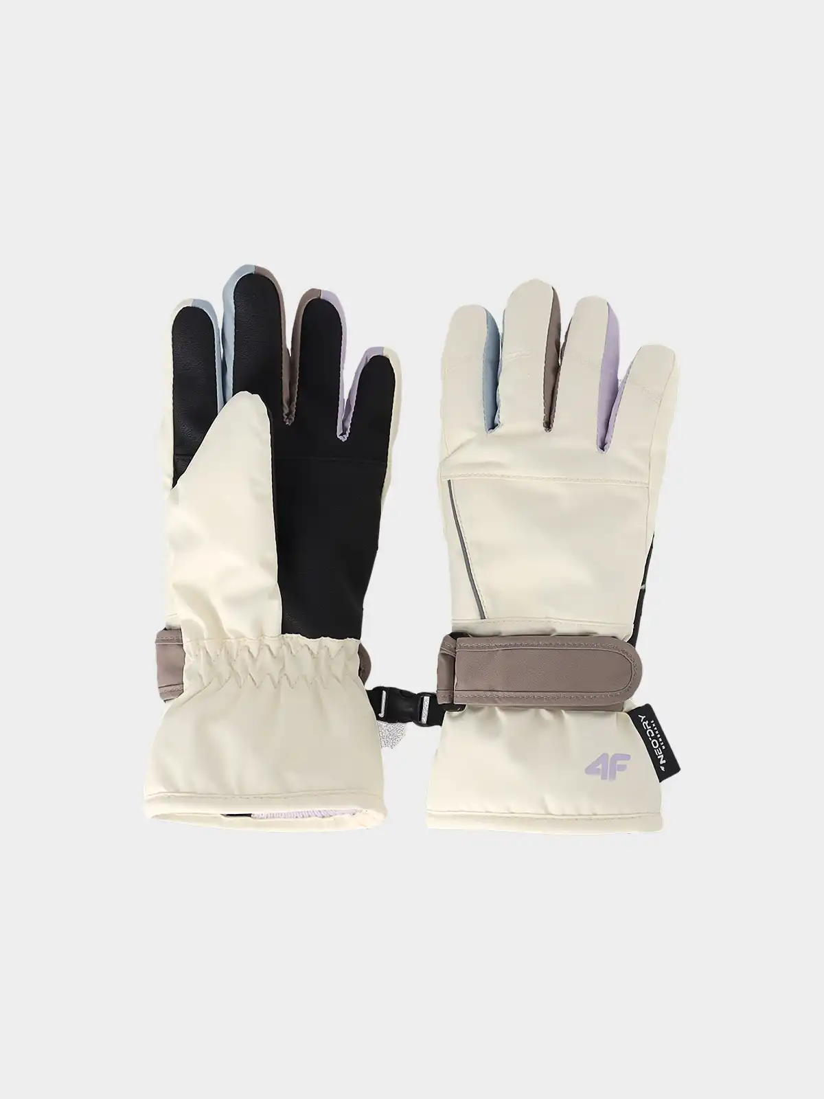 Lyžiarske rukavice 4F GLOVES FNK U200 CREME