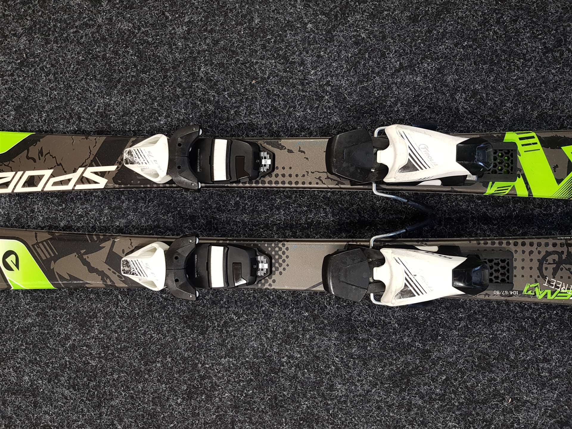 Použité detské lyže SPORTEN Street + viazanie Tyrolia SLR 7.5