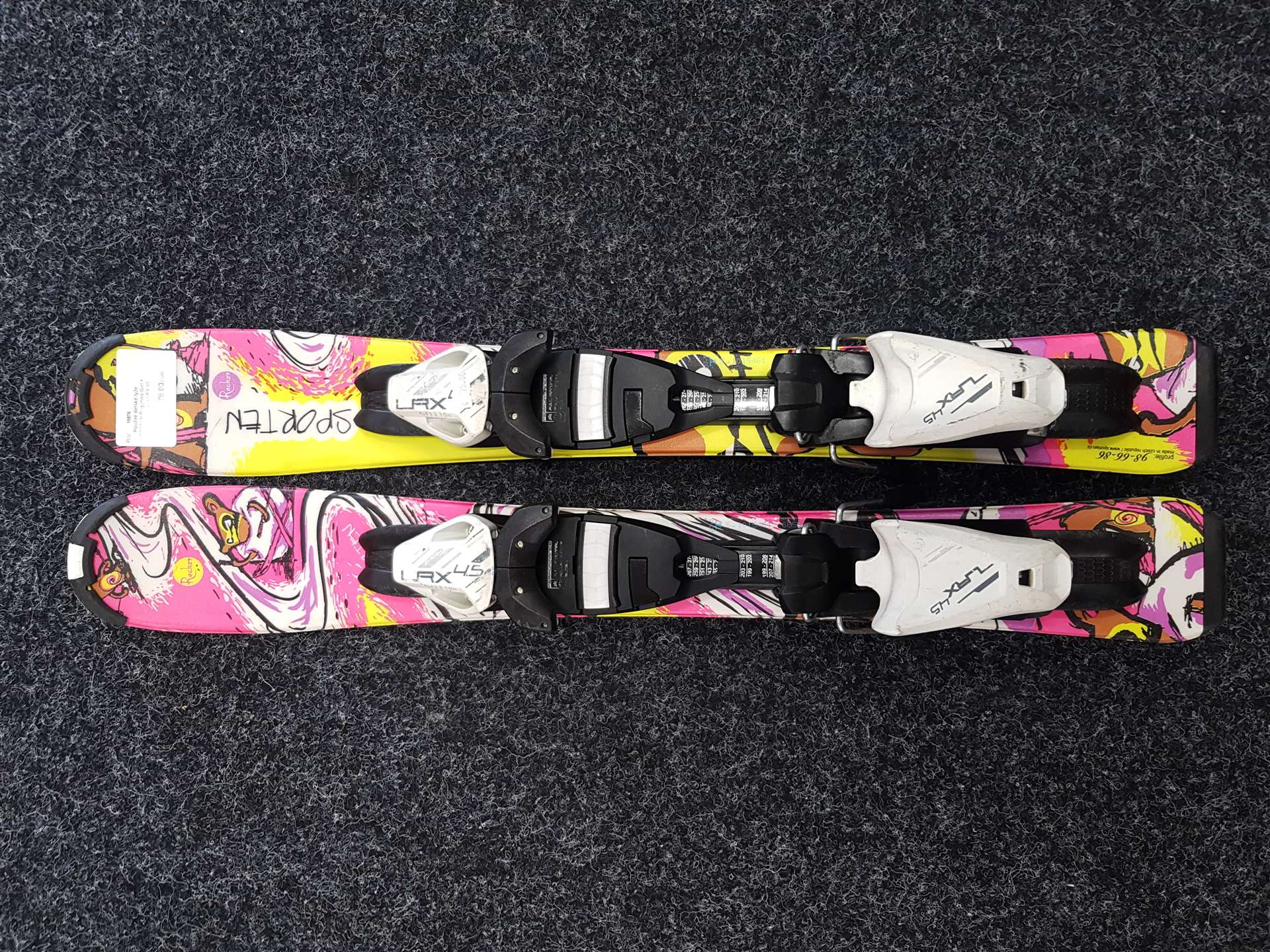 Použité detské lyže SPORTEN Bugaboo Girl + viazanie Tyrolia LRX 45