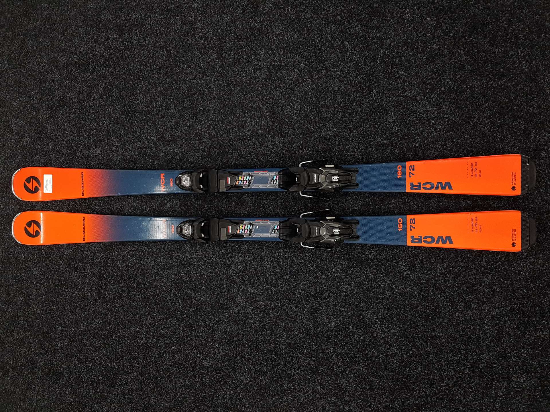Použité lyže BLIZZARD WCR 72 +  viazanie Marker 10 TLT
