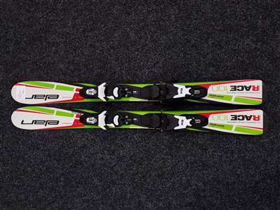 Použité detské lyže ELAN Sport Race 100 + viazanie Look KidX 4.5