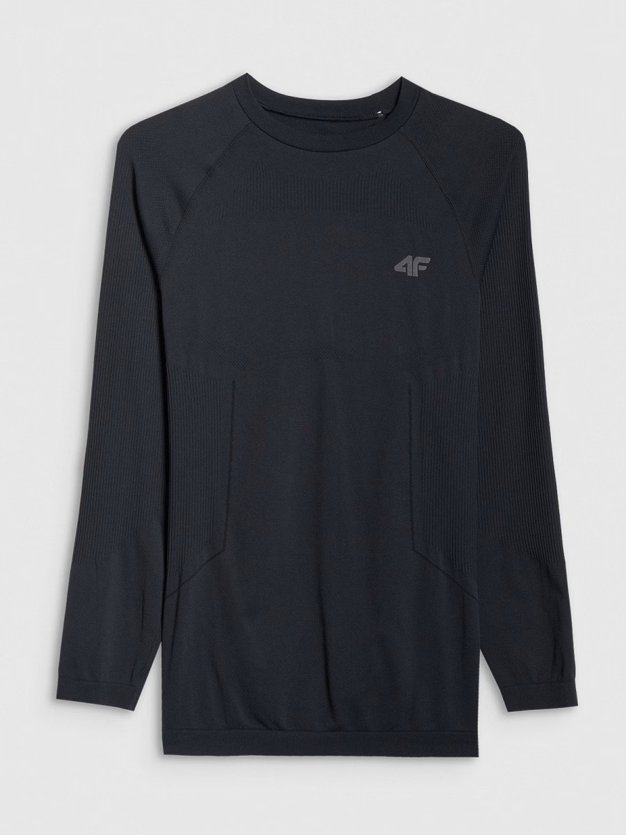 Pánske termoprádlo 4F M233 DEEP BLACK vrchný diel
