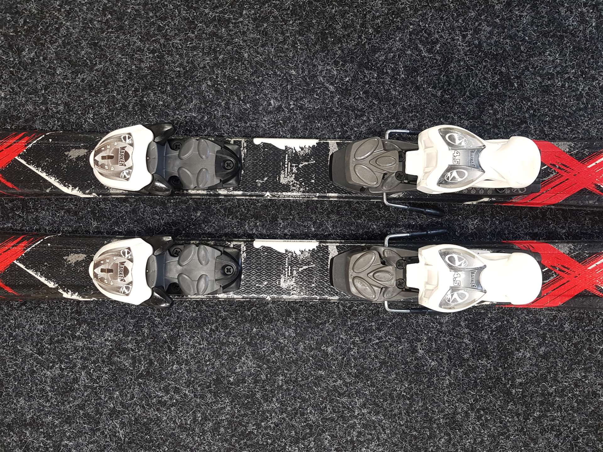 Použité detské lyže TECNOPRO Team XT + viazanie Marker 4.5