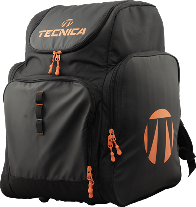 Obal na lyžiarky Tecnica Family/Team Skiboot backpack, black/orange
